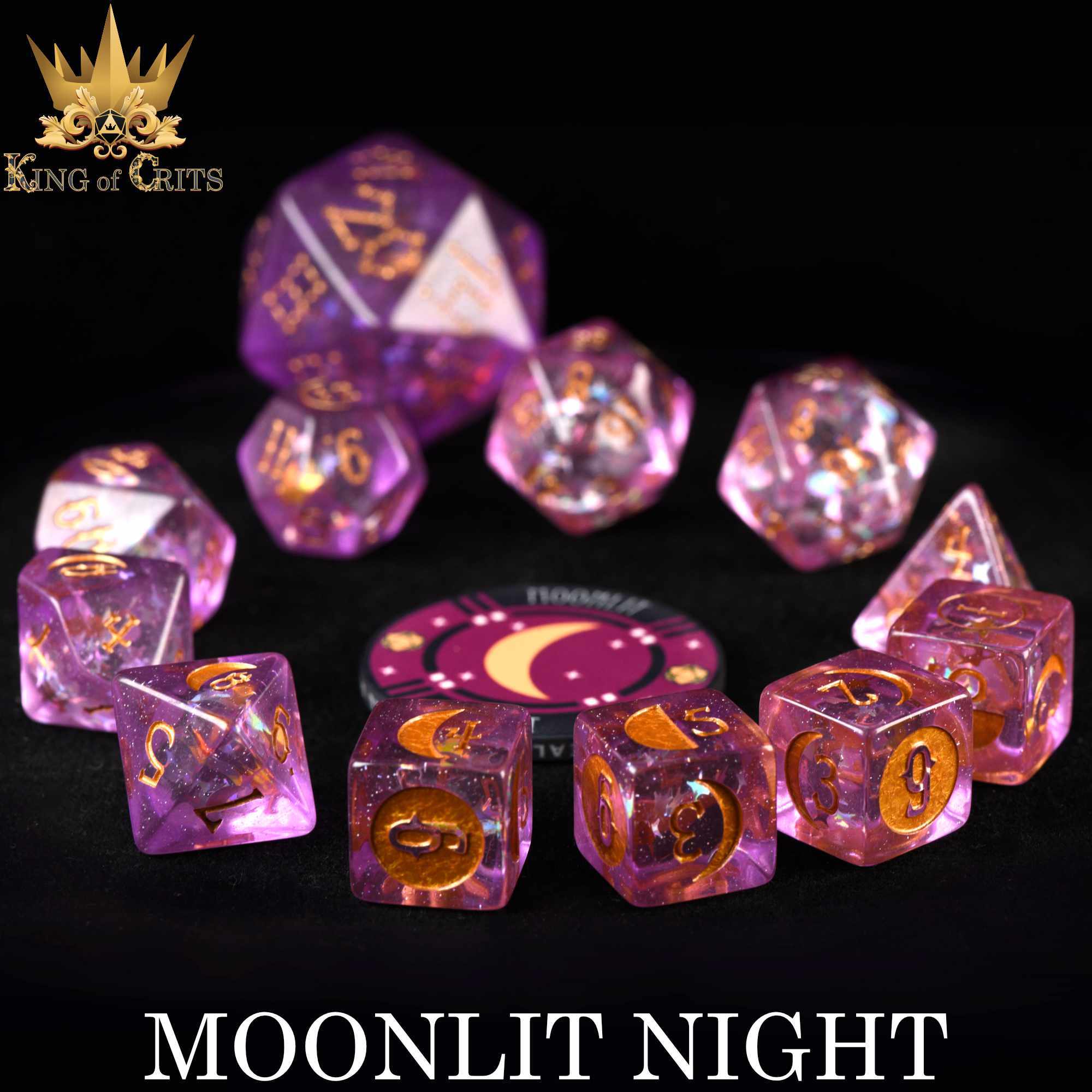 Moonlit Night 12 Dice Set