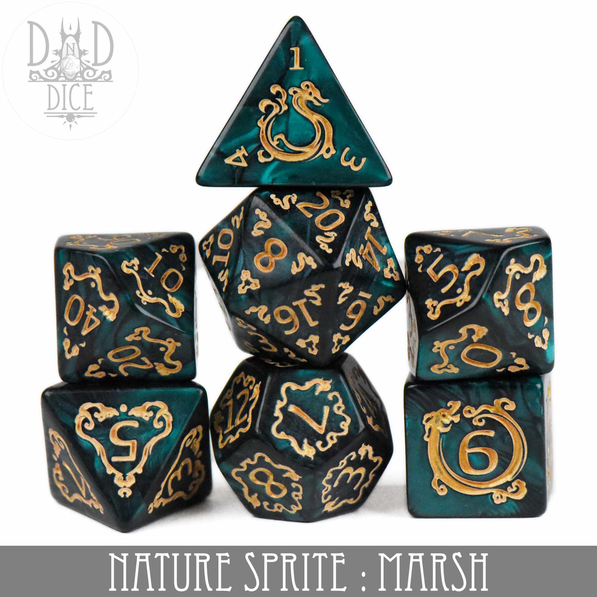 Nature Sprite: Marsh Dice Set