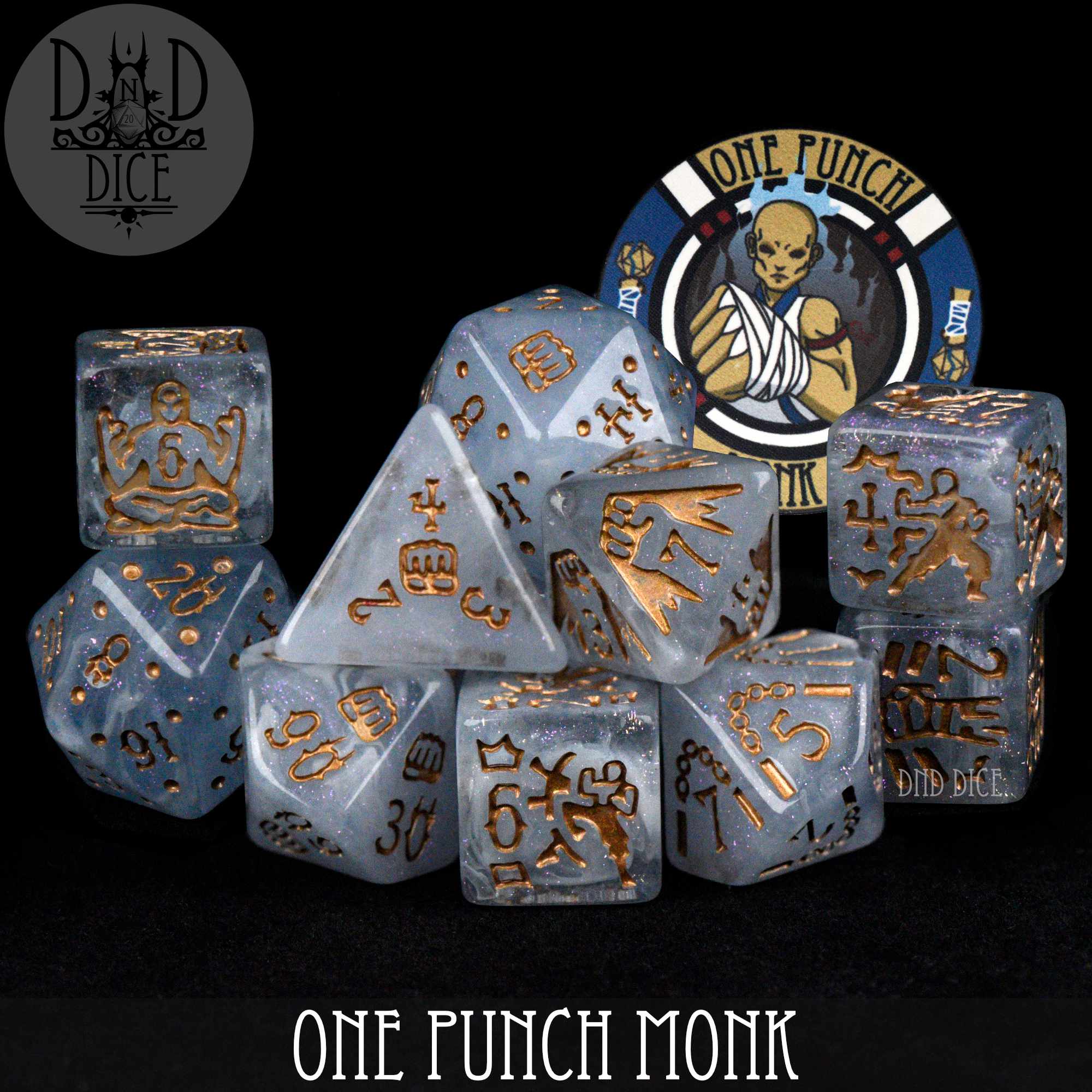 One Punch Monk 11 Dice Set