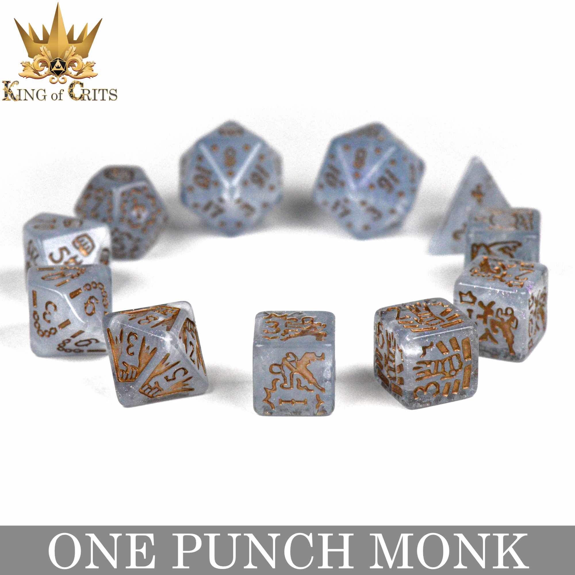 One Punch Monk 11 Dice Set