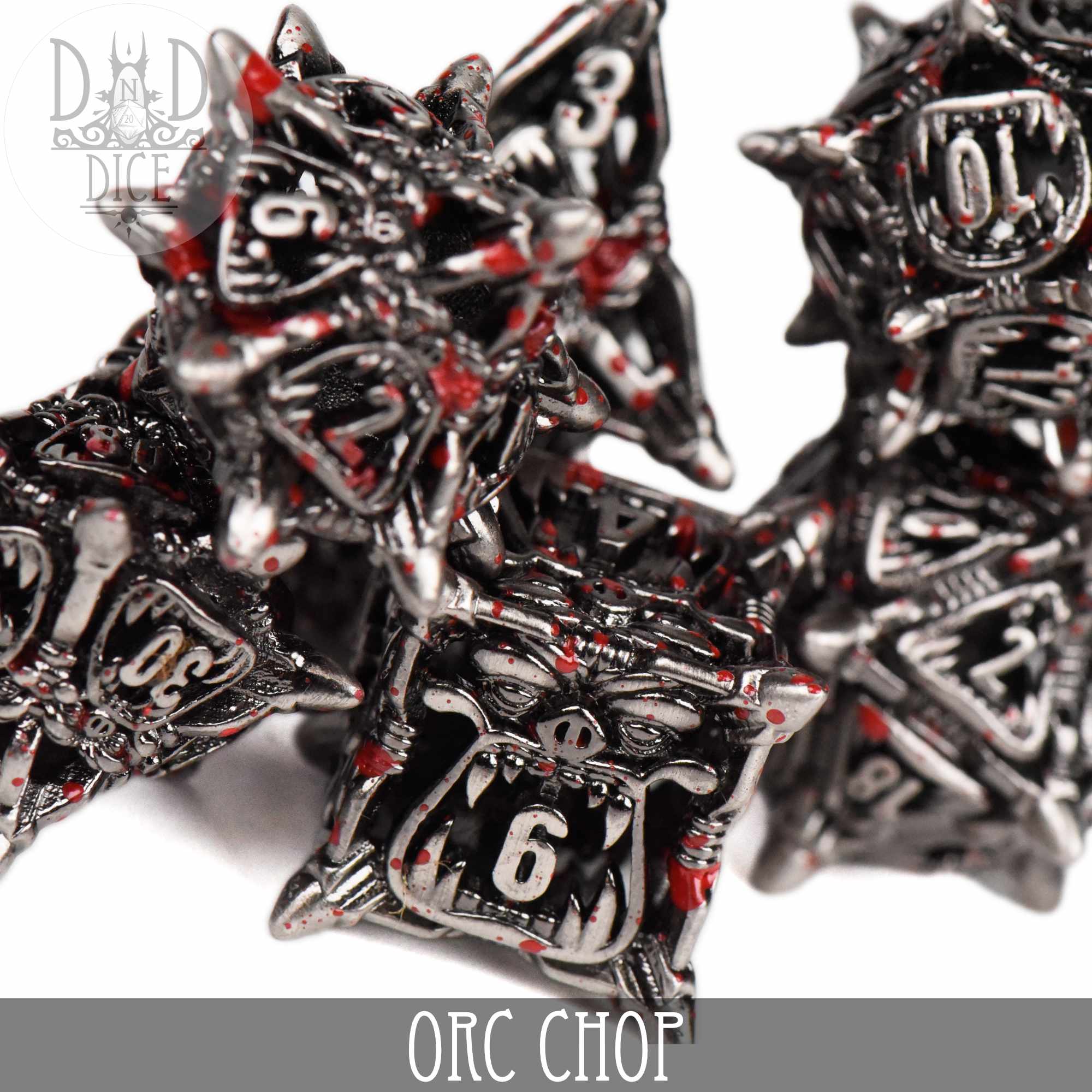 Orc Chop Metal Dice Set (Gift Box)