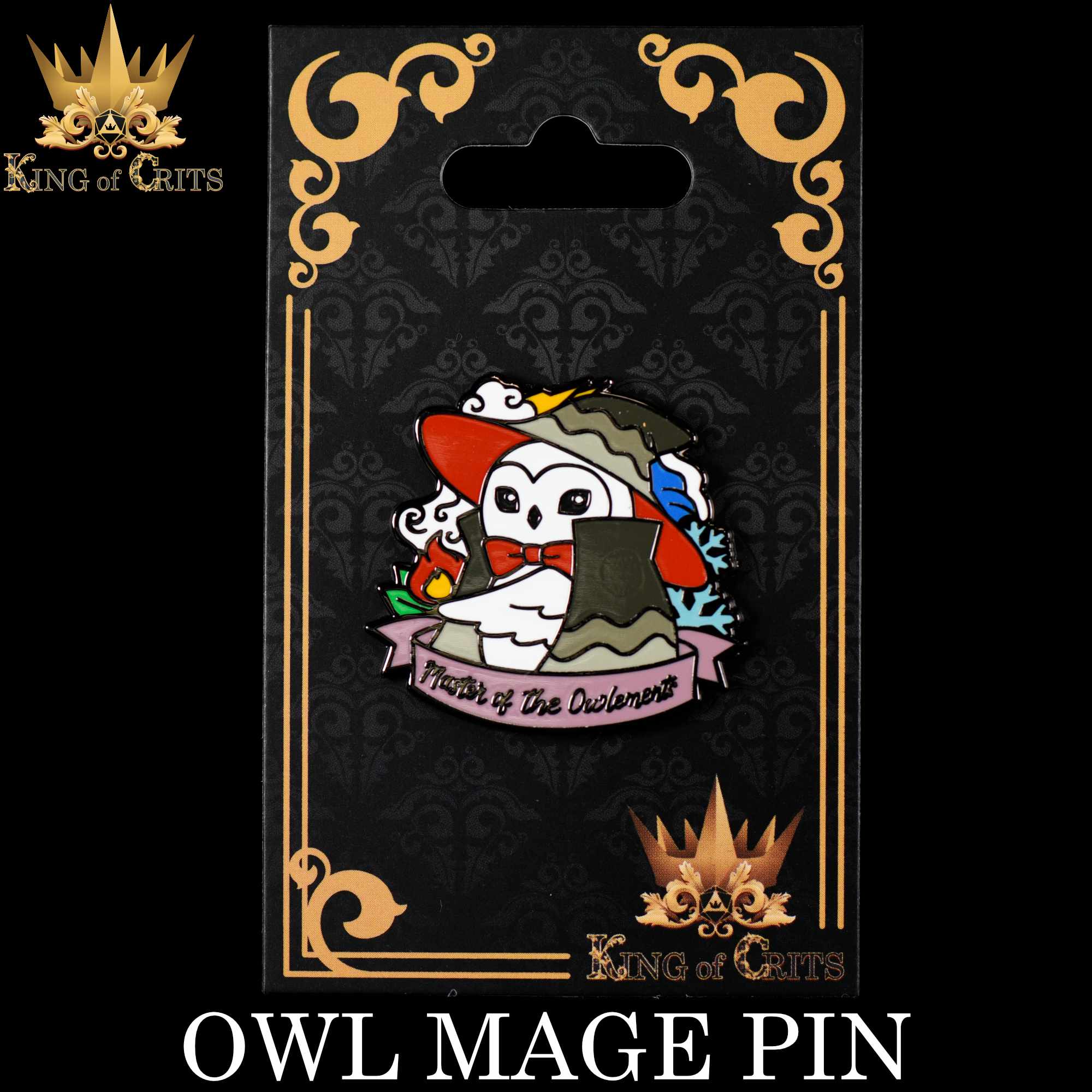 Owl Mage Enamel Pin