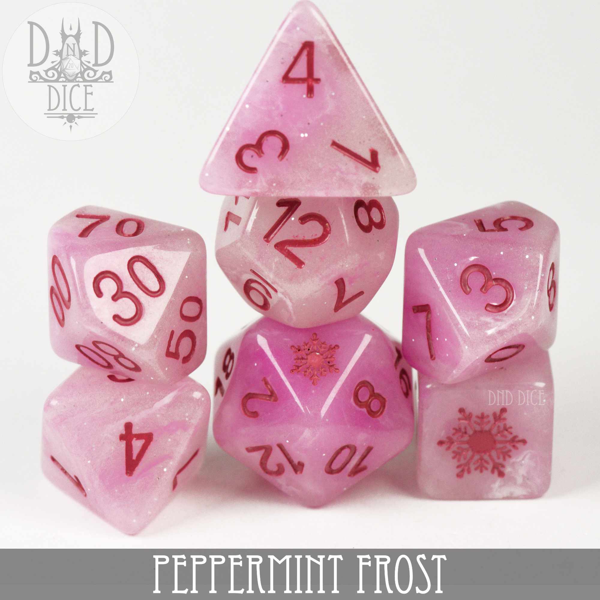 Peppermint Frost Dice Set