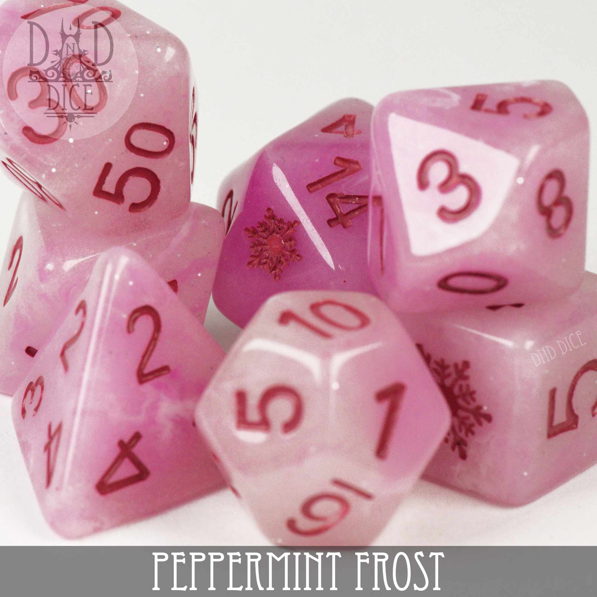 Peppermint Frost Dice Set