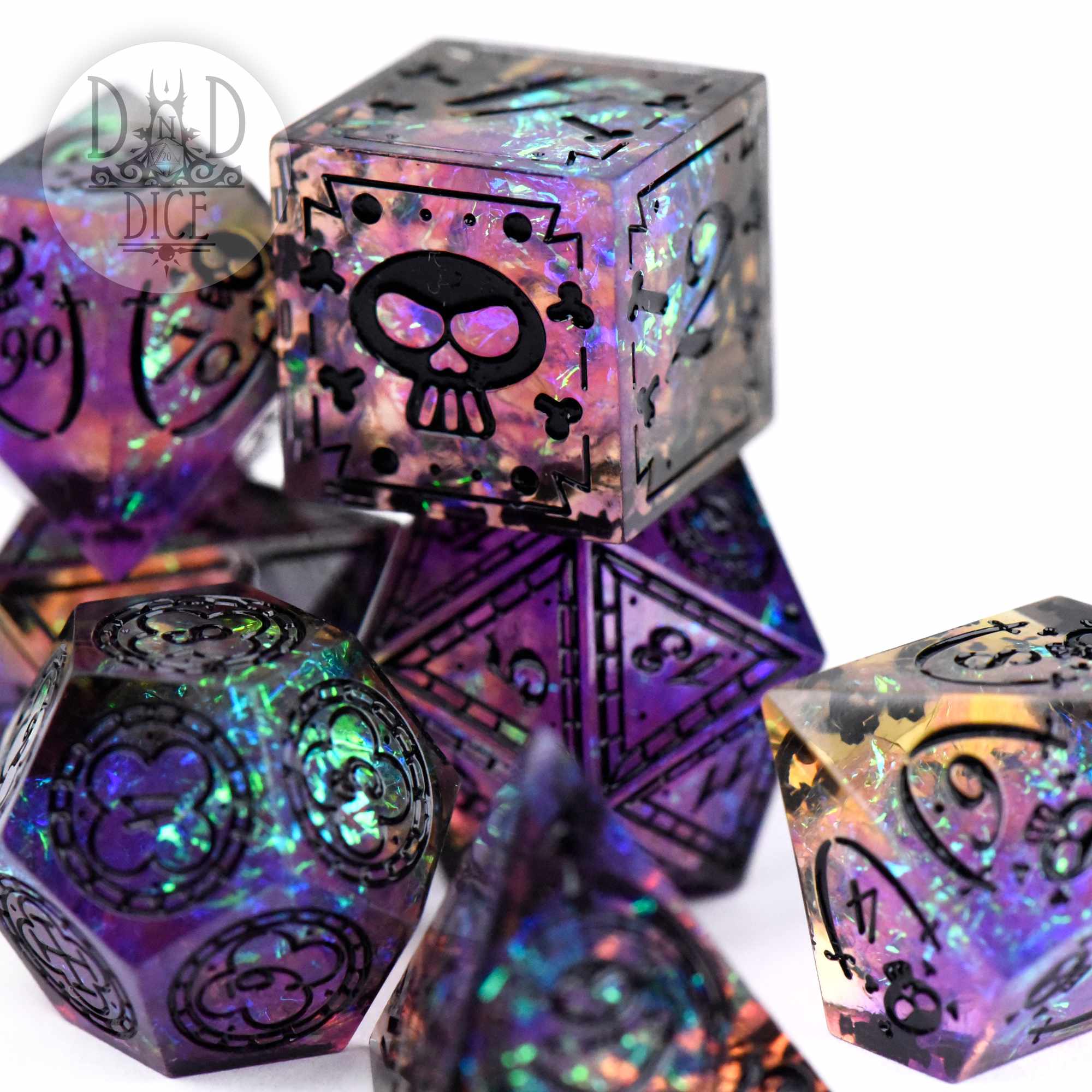 Black Beard's Blight Handmade Dice Set