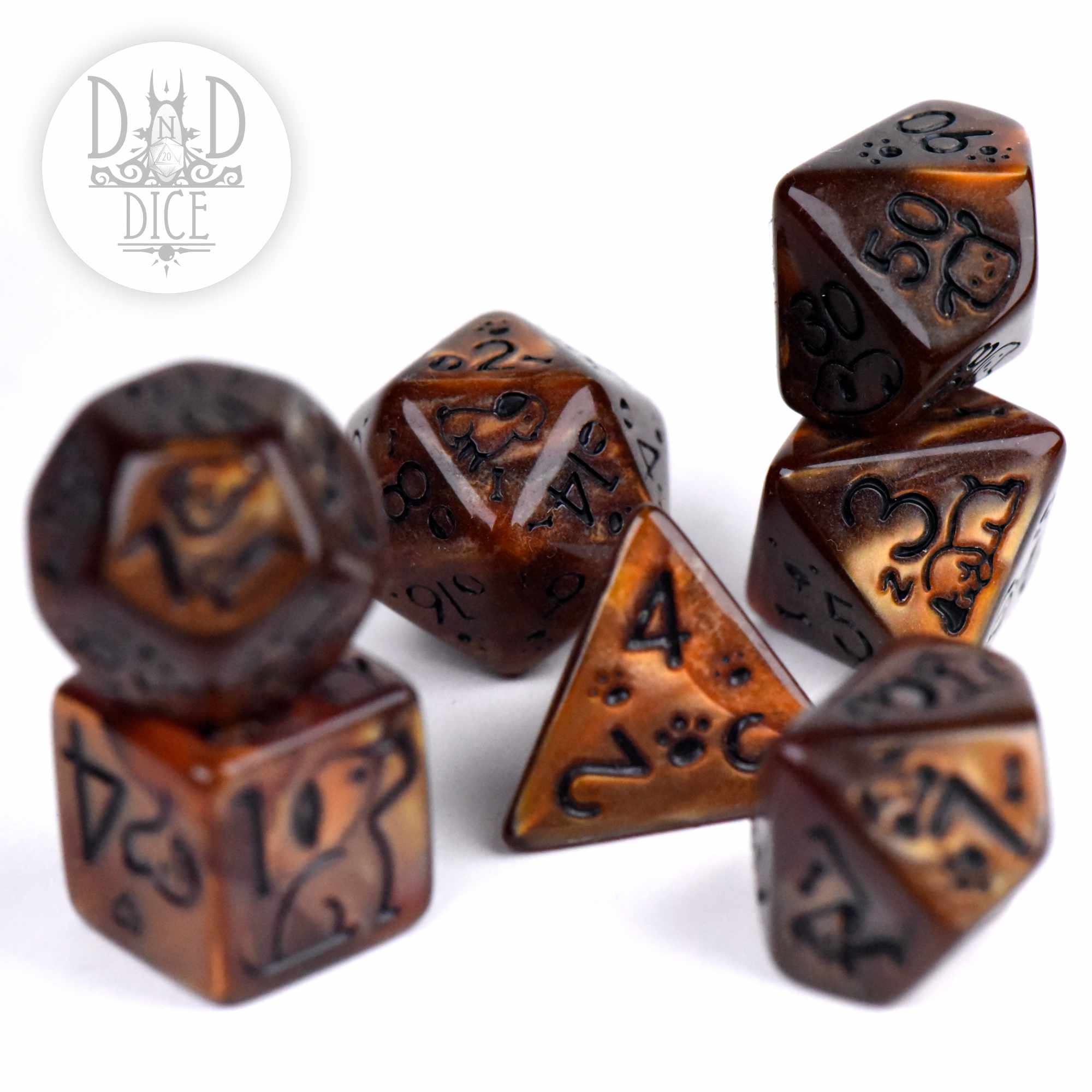 Puppers Rawhide Dice Set