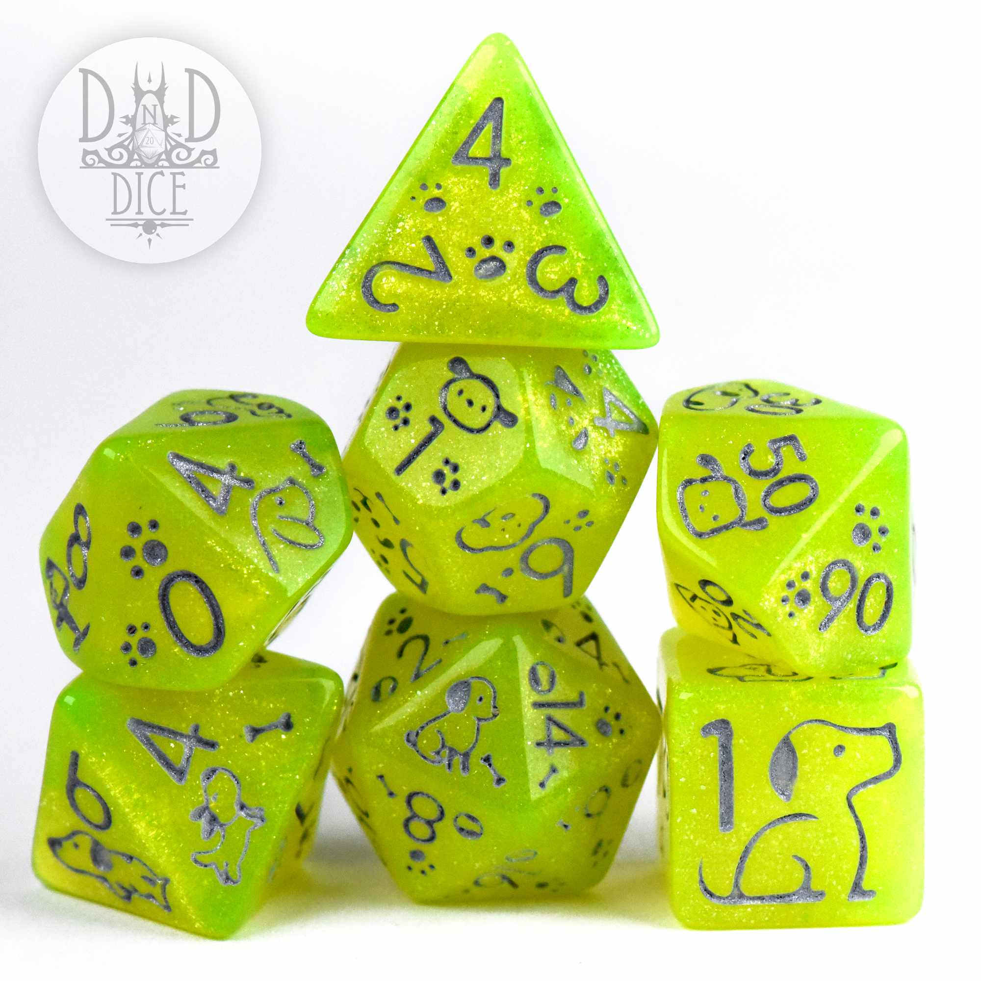 Puppers Tennis Ball Dice Set