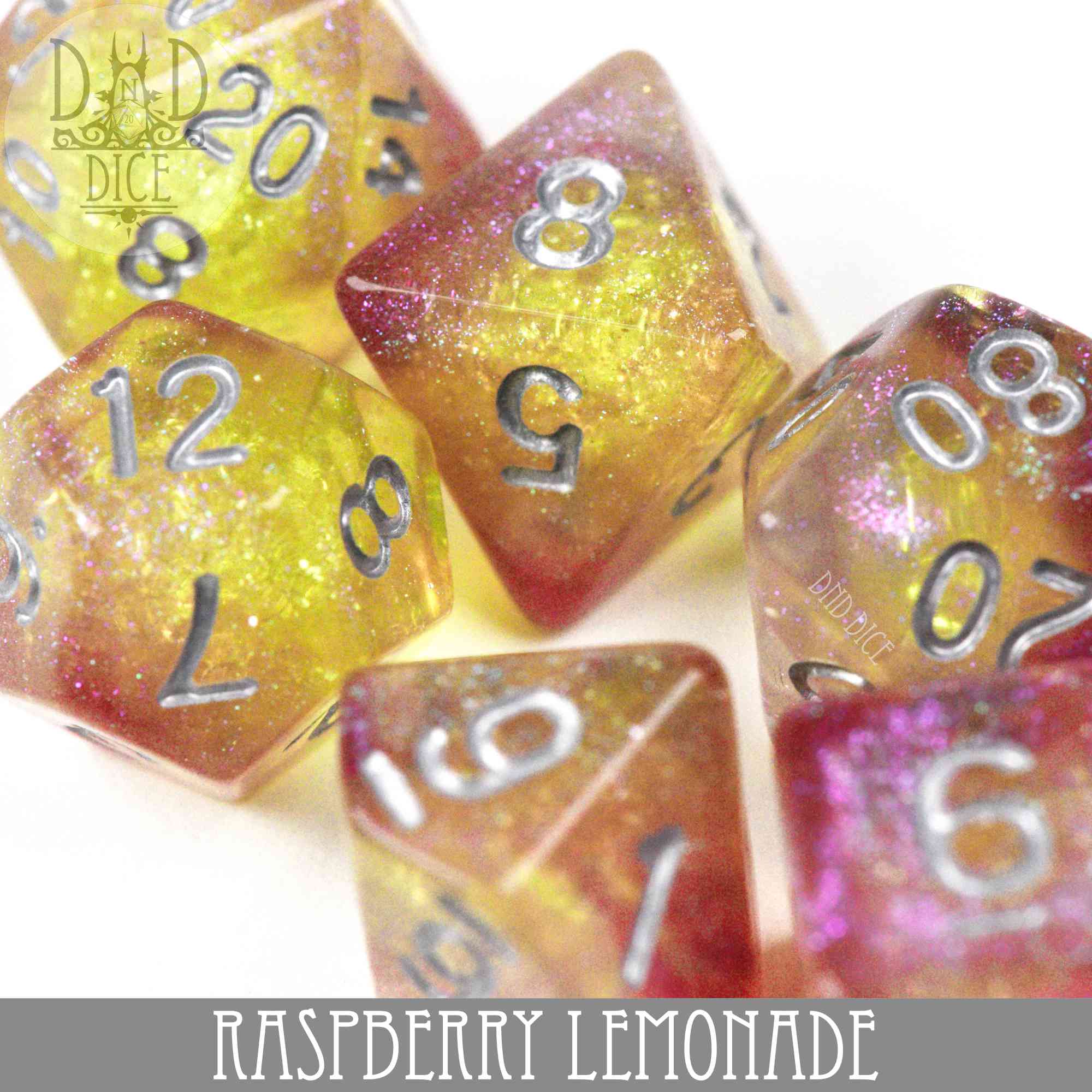 Raspberry Lemonade Dice Set