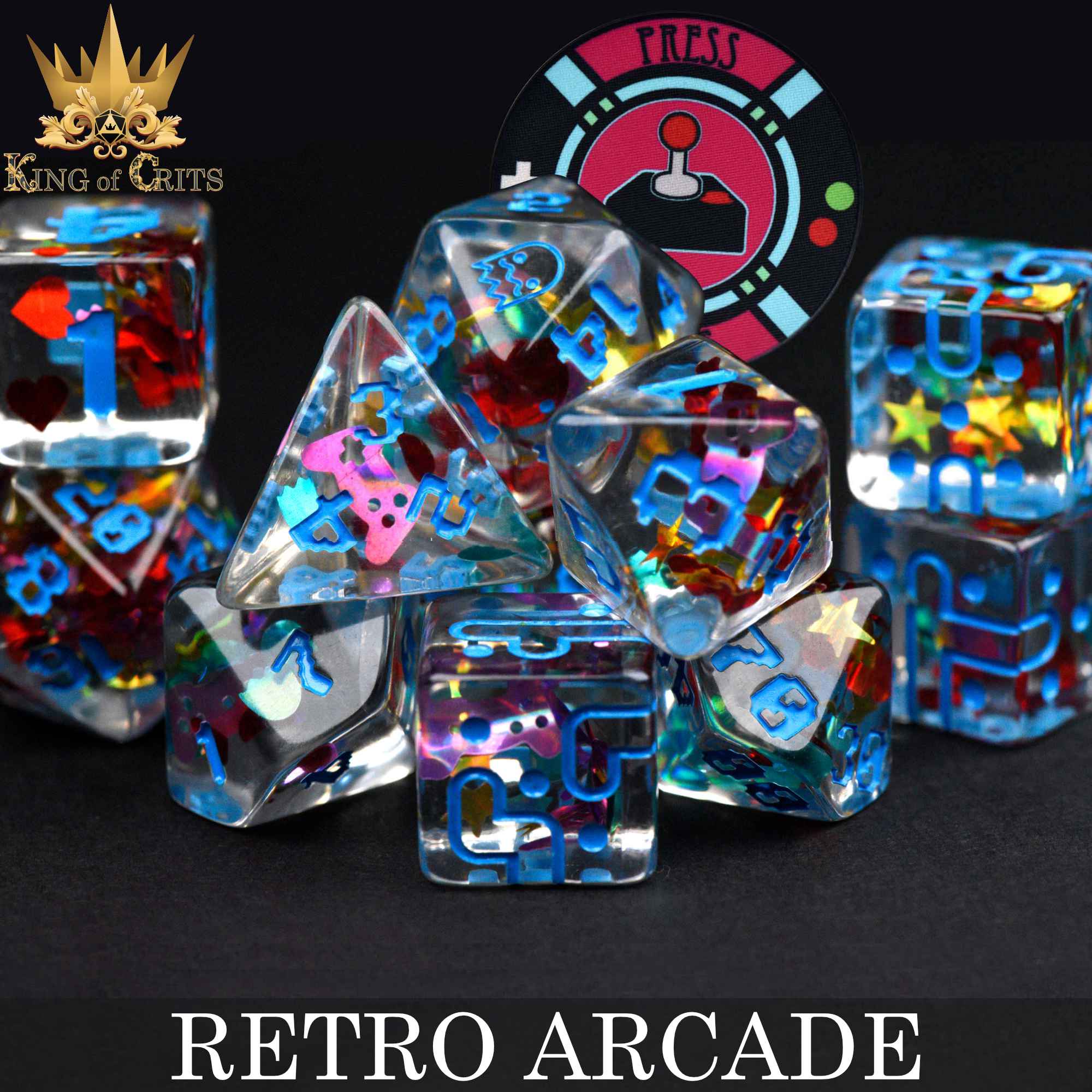 Retro Arcade 11 Dice Set