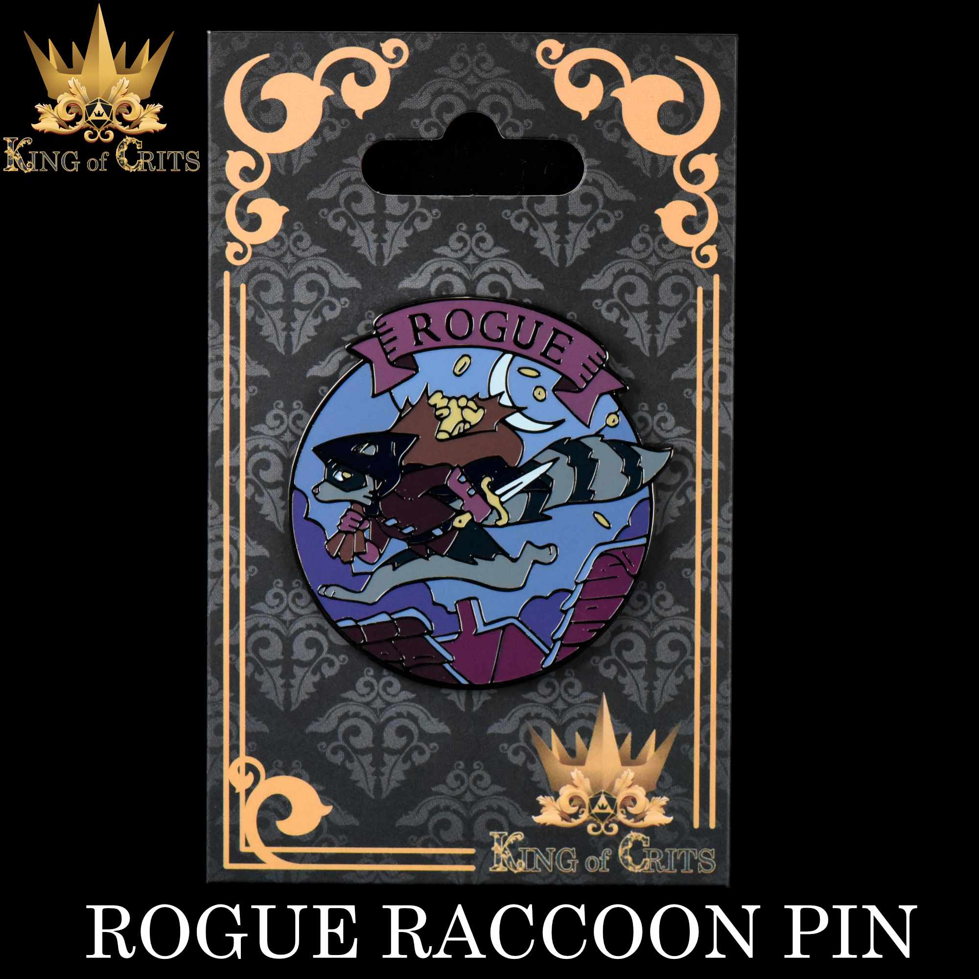 Rogue Raccoon Enamel Pin