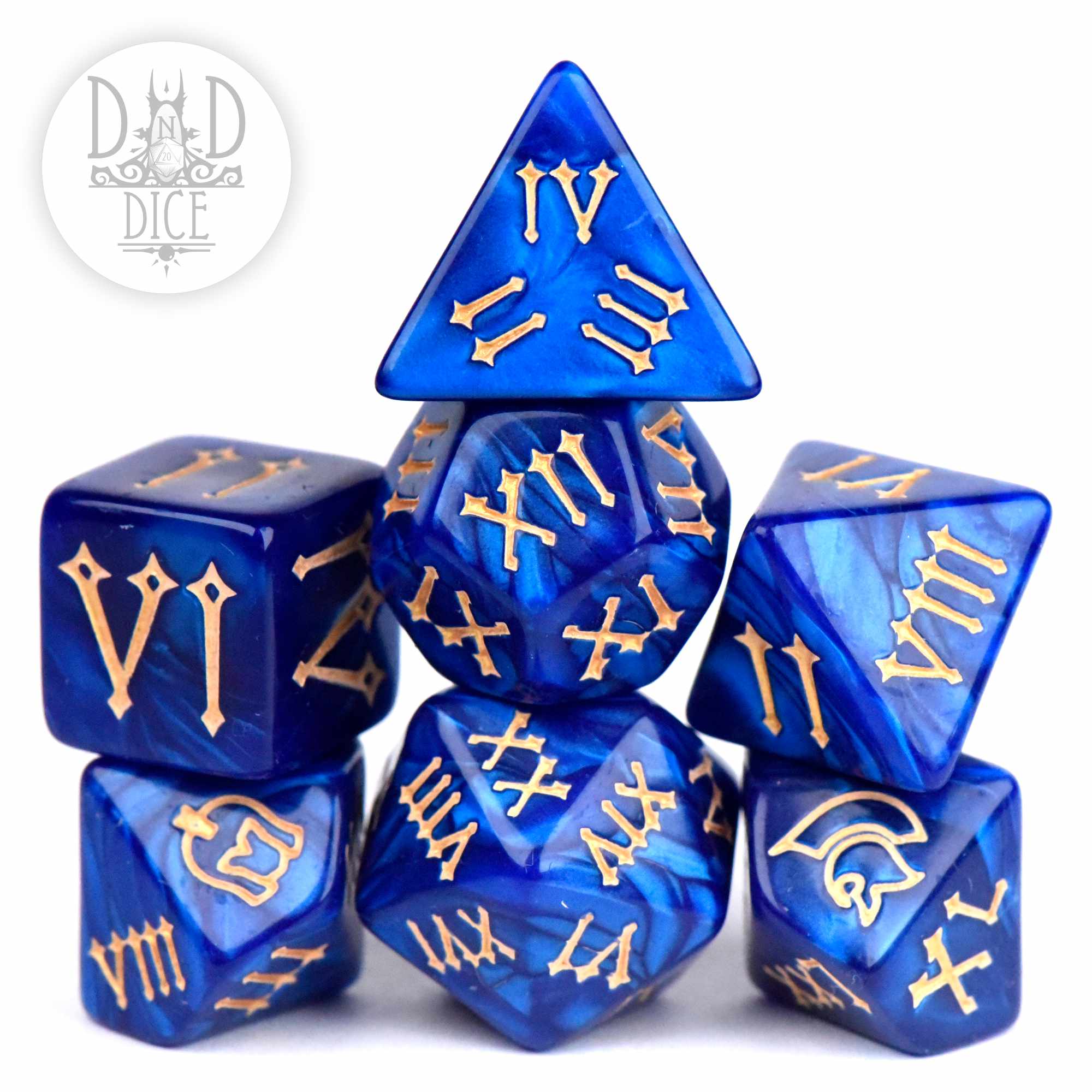 Roman Legion Blue Dice Set