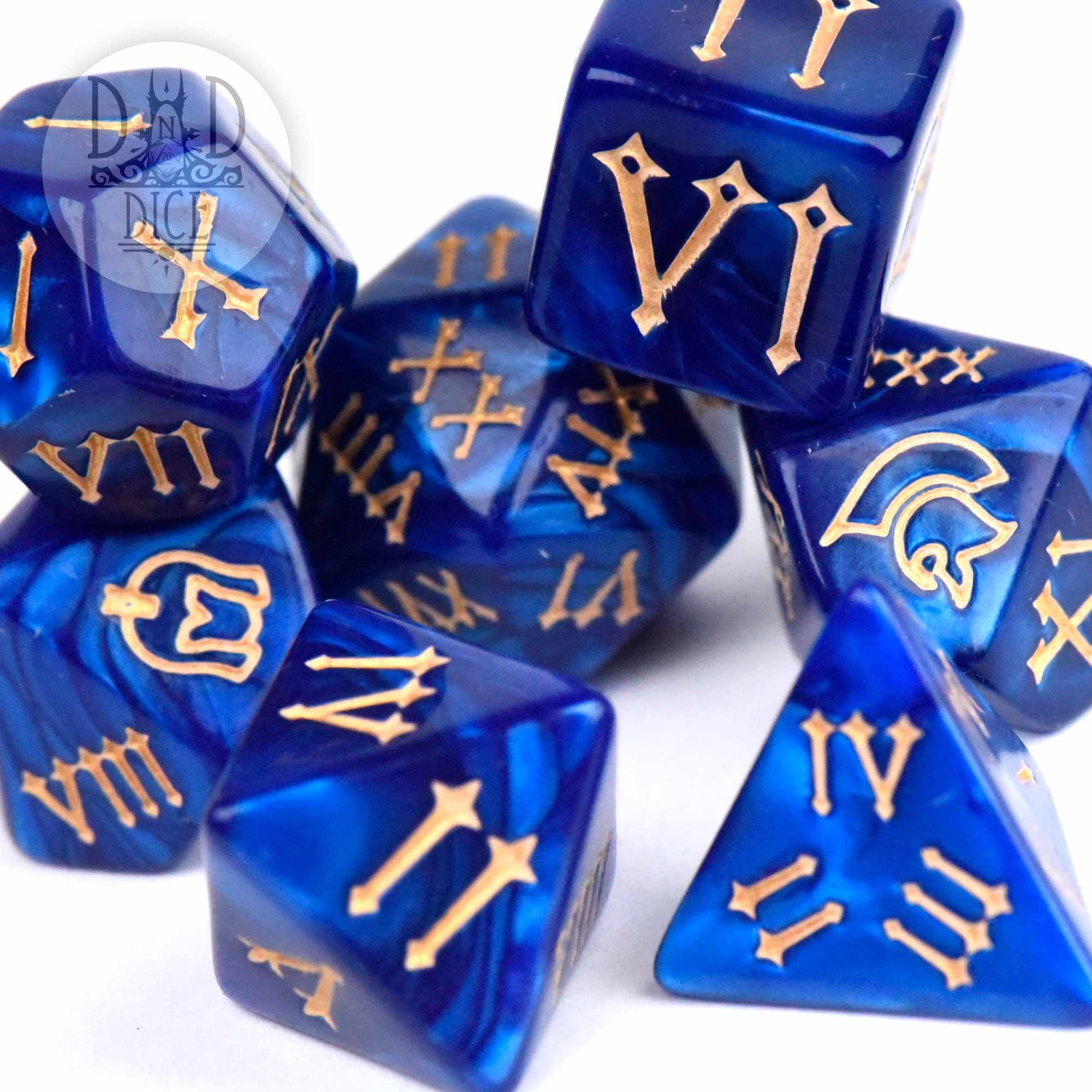 Roman Legion Blue Dice Set