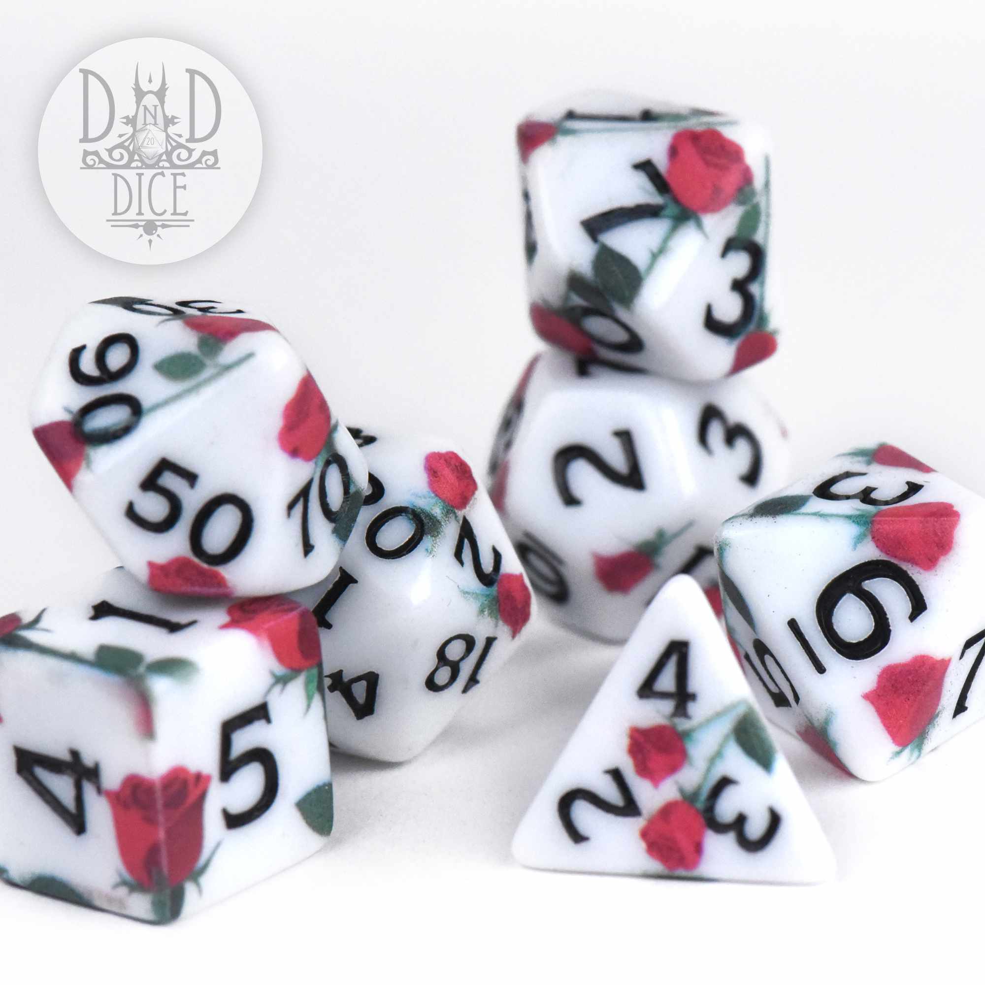Rose Doodles Dice Set
