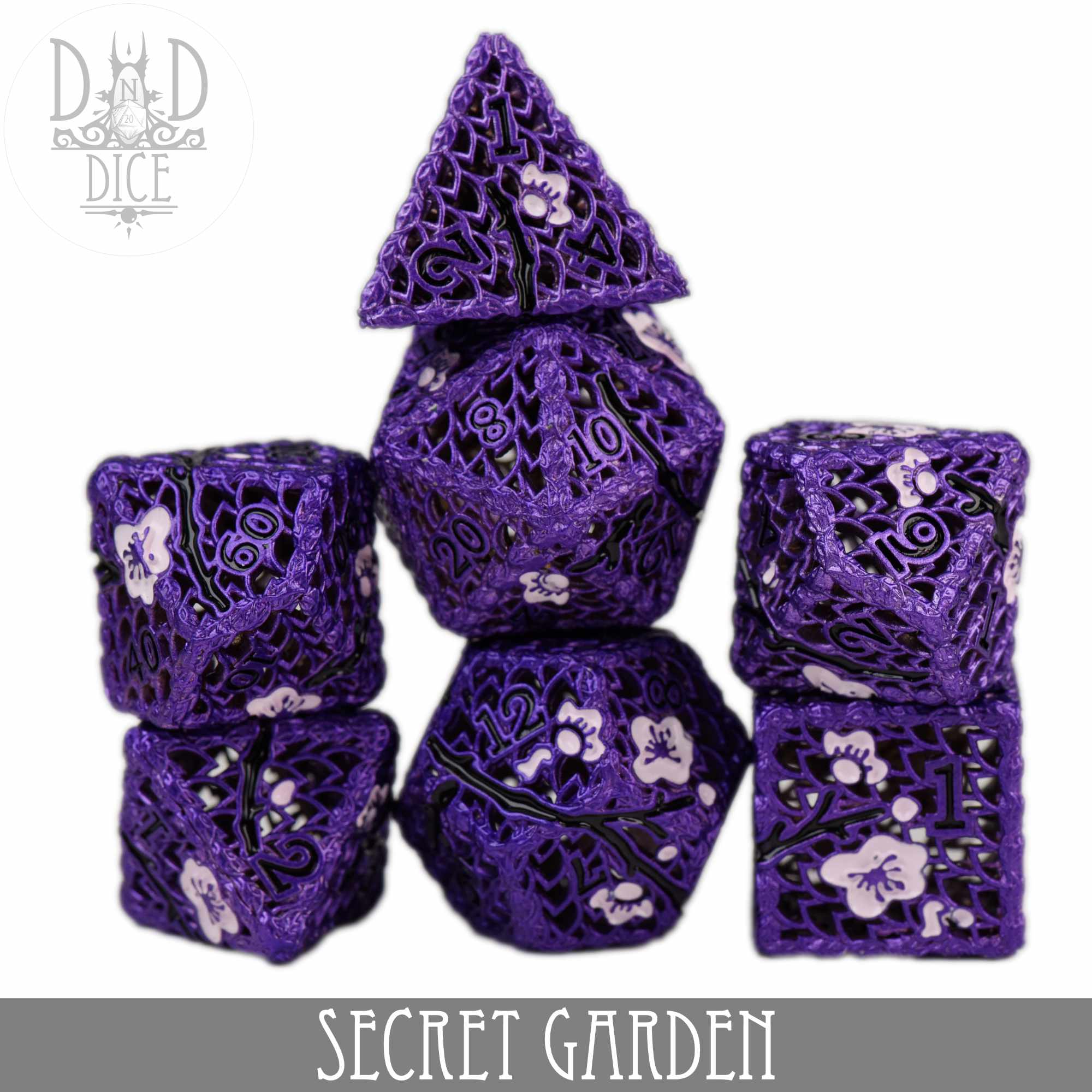 Secret Garden Metal Dice Set (Gift Box)