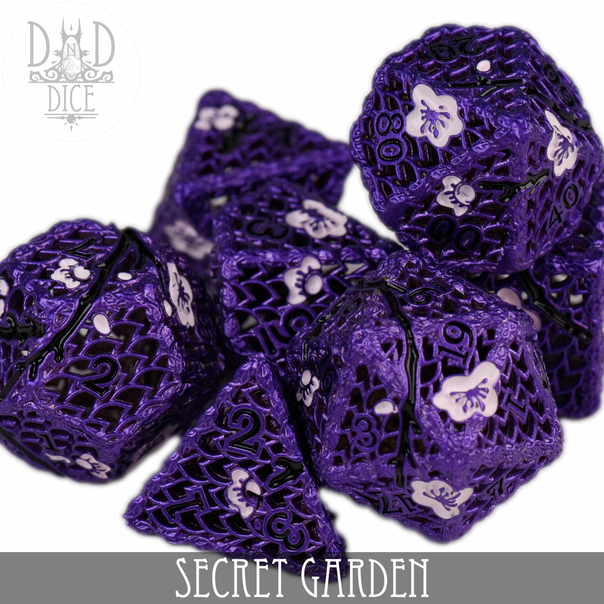 Secret Garden Metal Dice Set (Gift Box)