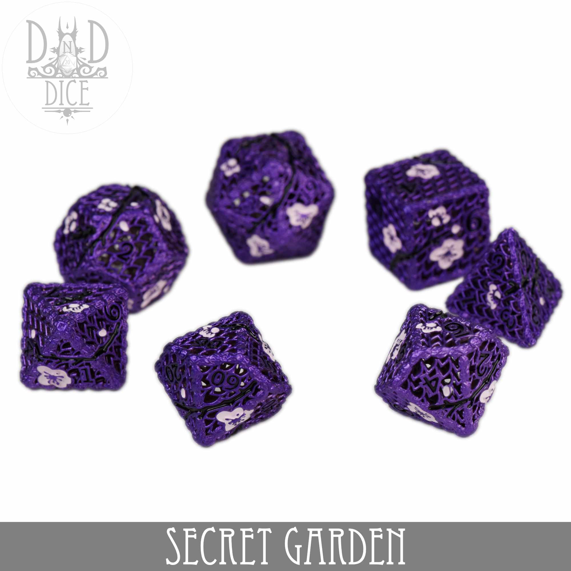 Secret Garden Metal Dice Set (Gift Box)