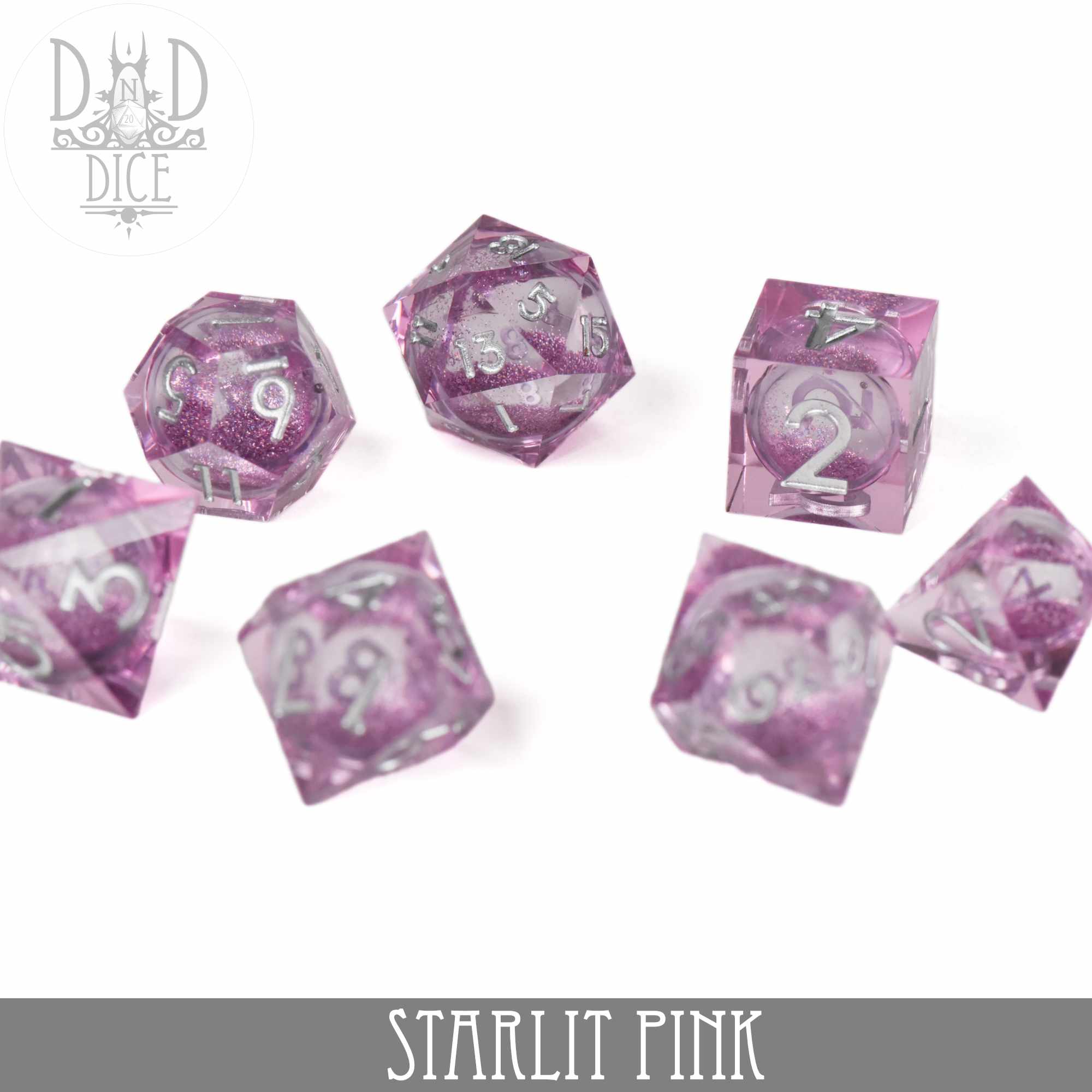 Starlit Pink Liquidcore Dice Set