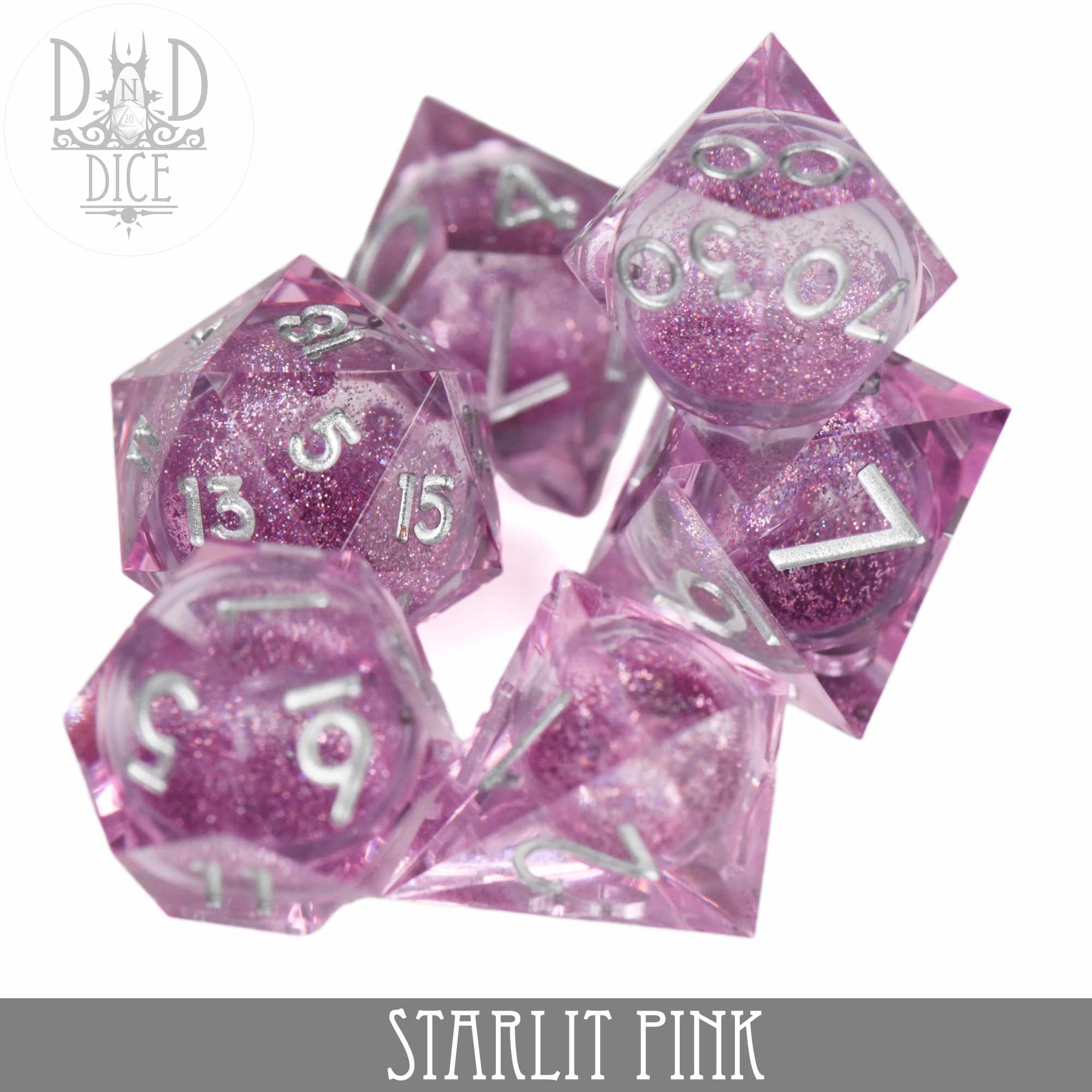 Starlit Pink Liquidcore Dice Set