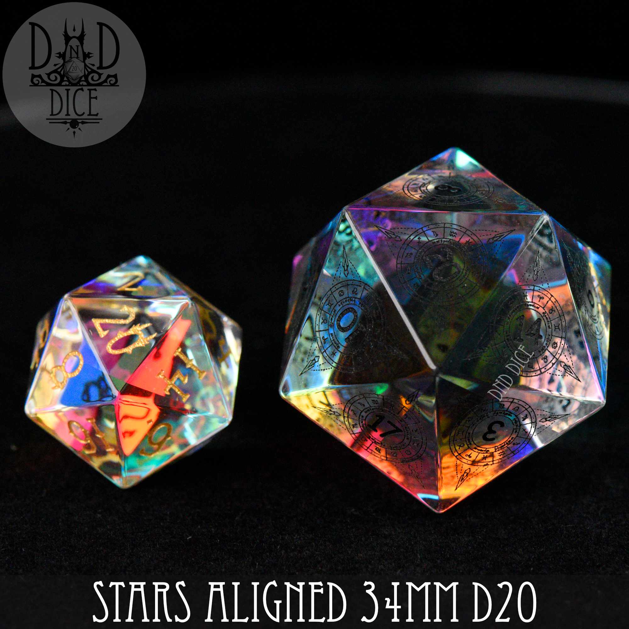 Stars Aligned Glass 30mm D20 (Gift Box)
