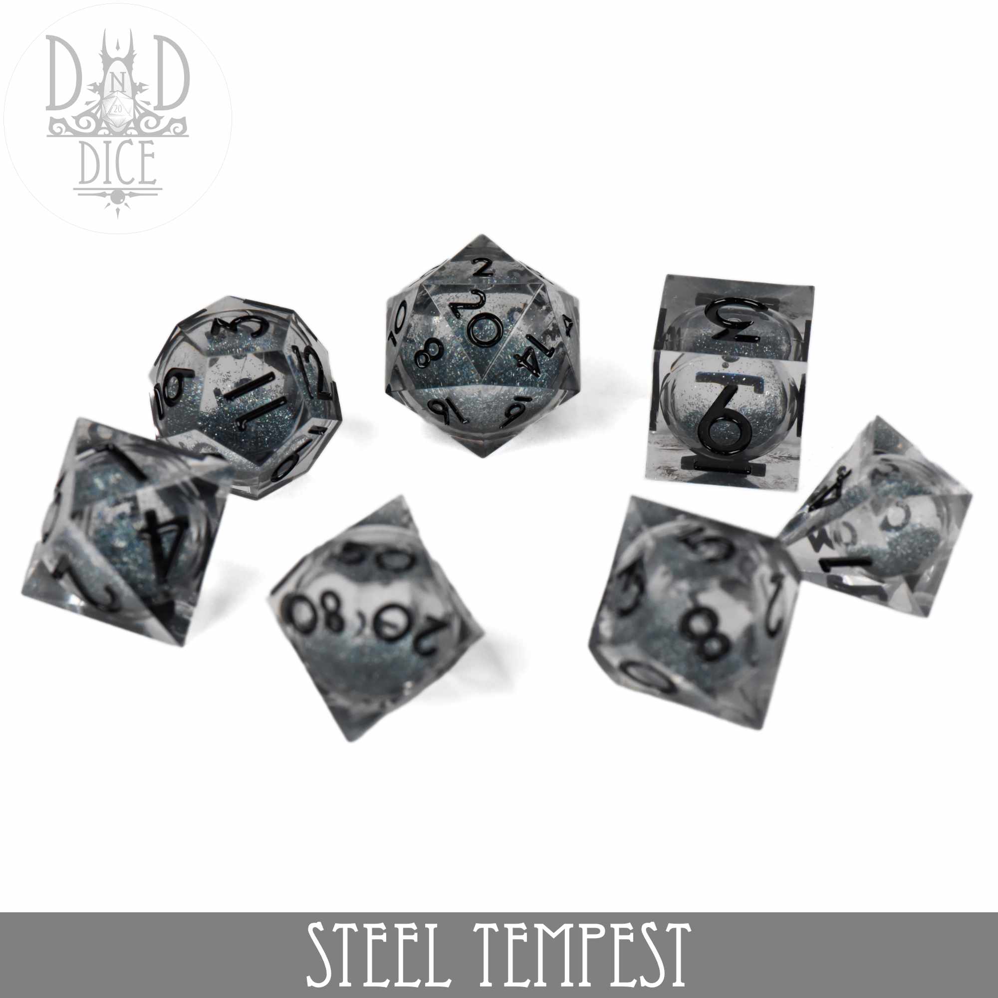 Steel Tempest Liquid Core Dice Set