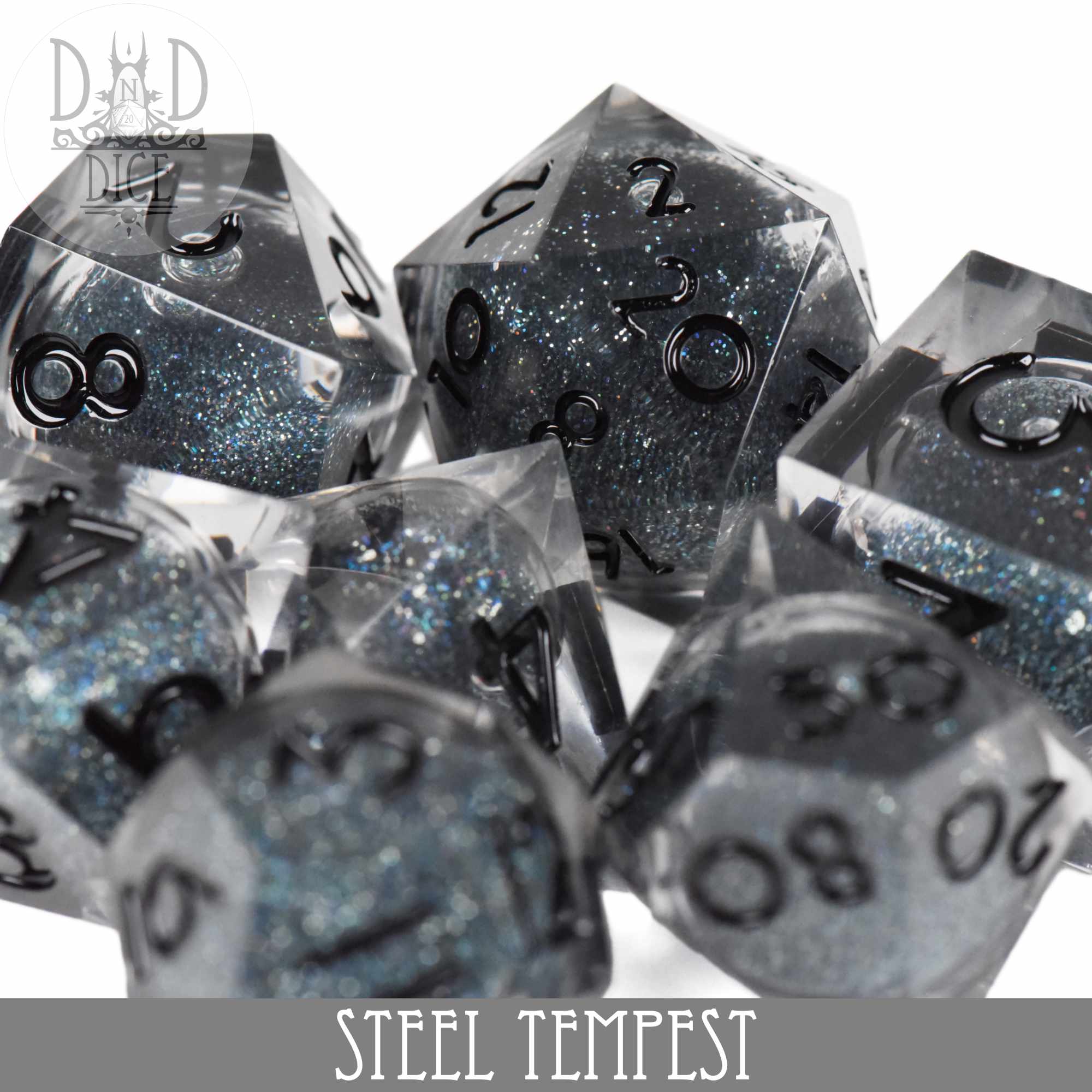 Steel Tempest Liquid Core Dice Set