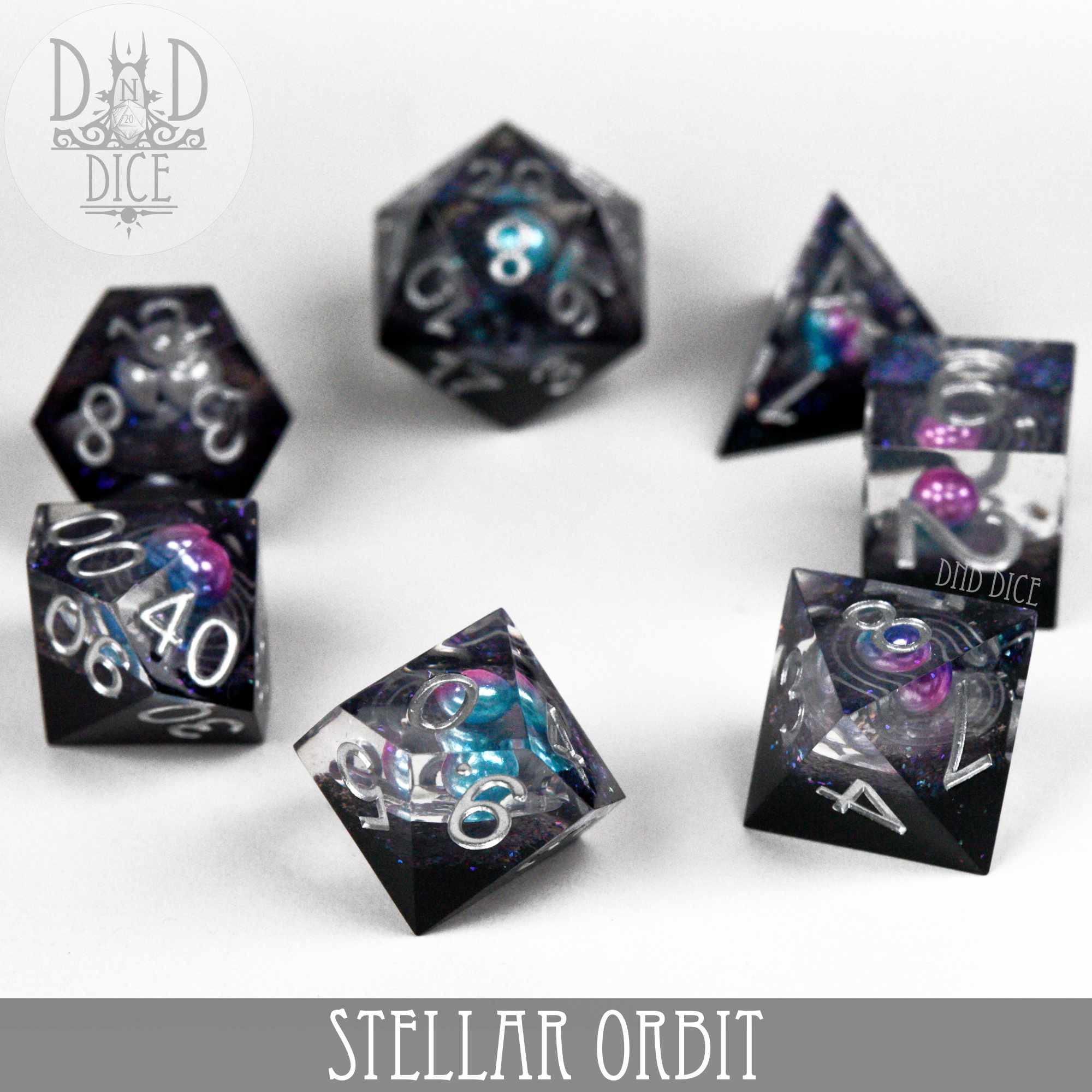 Stellar Orbit Handmade Dice Set