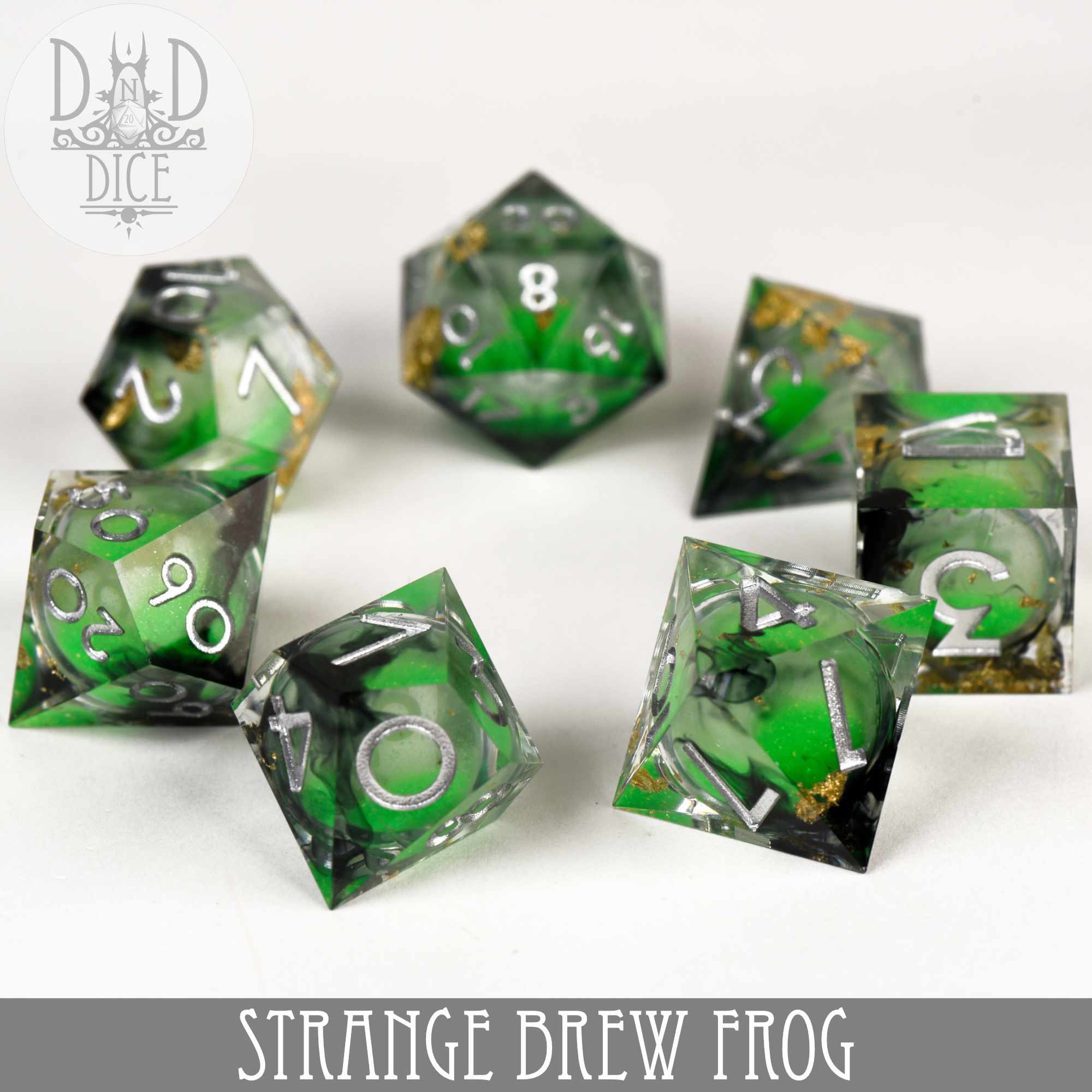 Strange Brew : Frog Liquid Core Dice Set