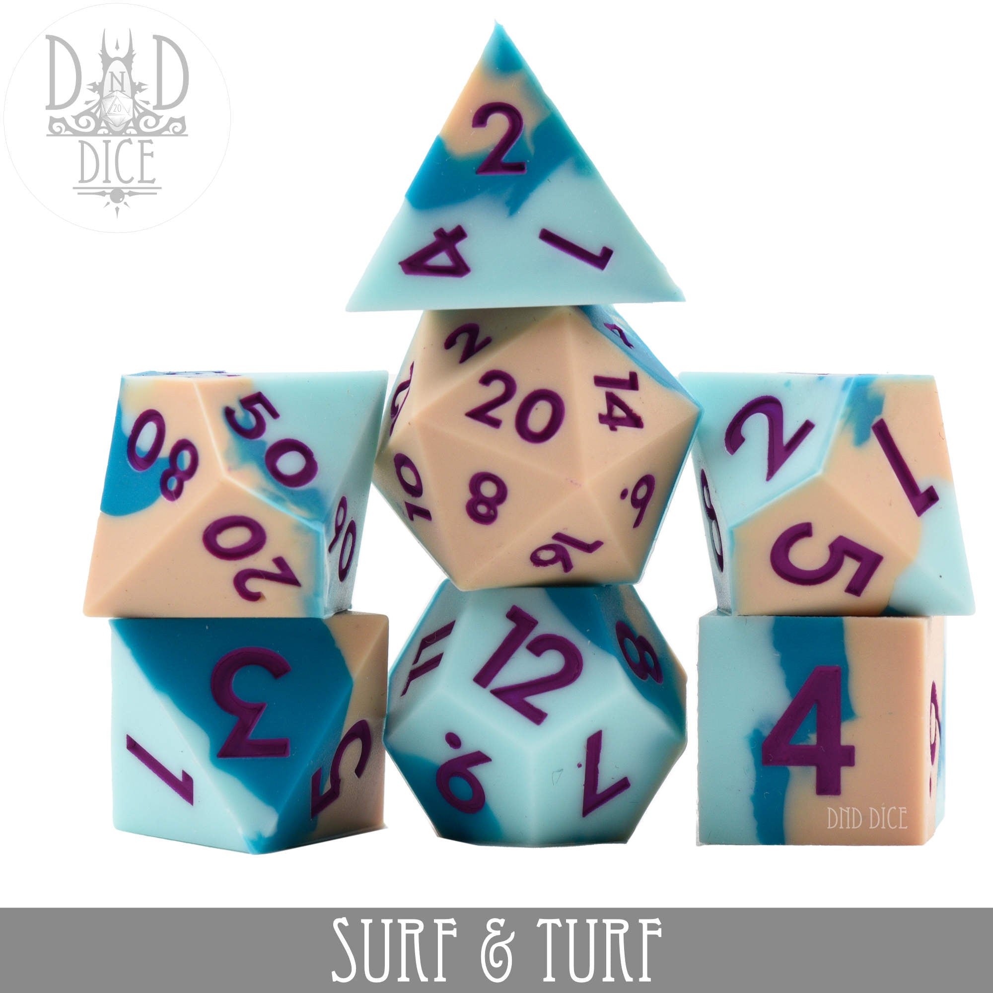 Surf & Turf Silicone Dice Set