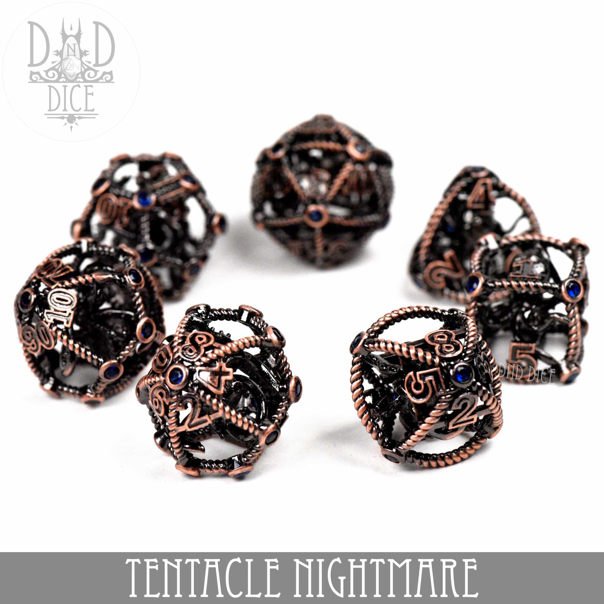 Tentacle Nightmare Metal Dice Set (Gift Box)