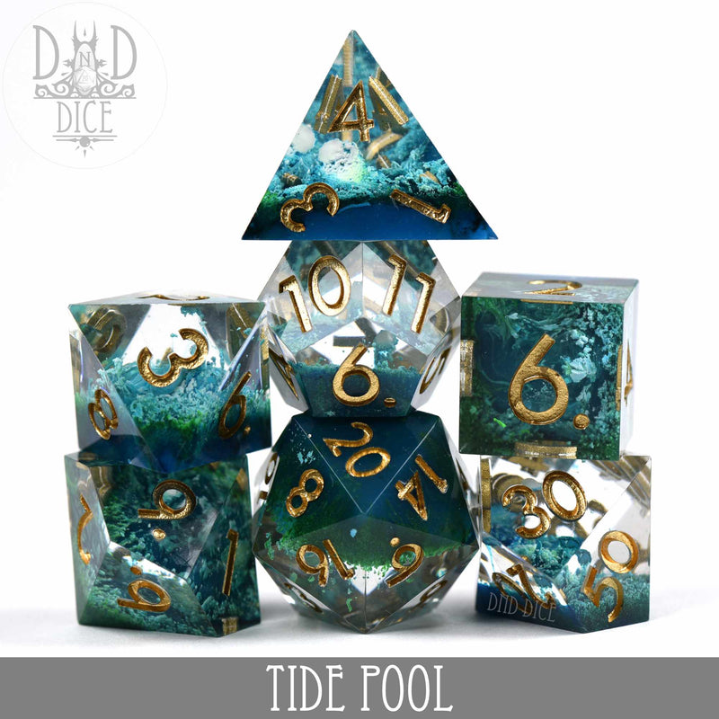 Tide Pool Handmade Dice Set