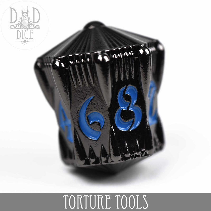 Torture Tools Blue - Metal Dice Set
