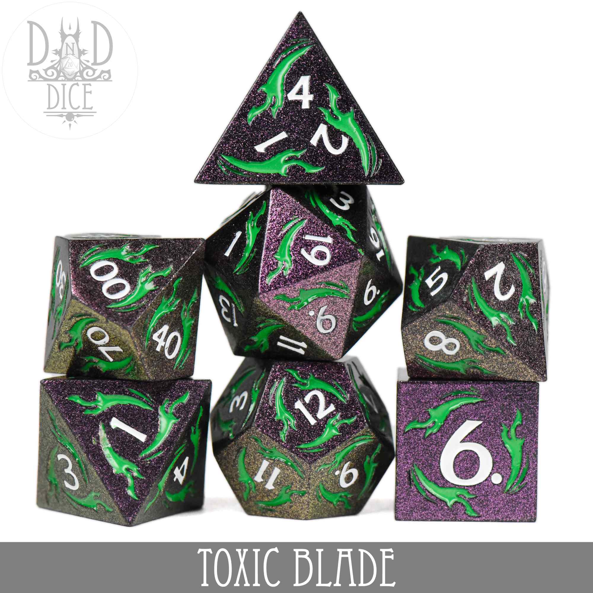 Toxic Blade Metal Dice Set