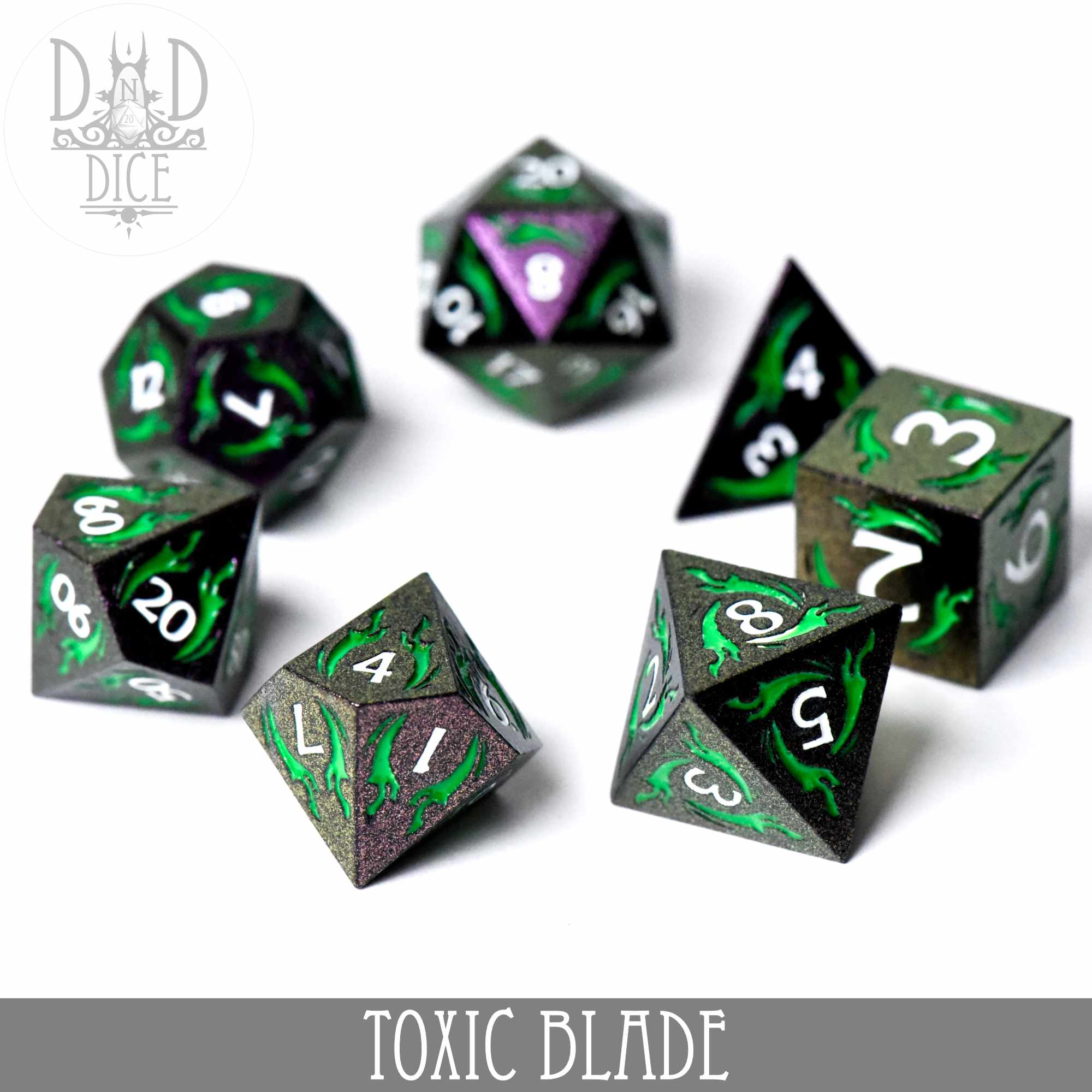 Toxic Blade Metal Dice Set