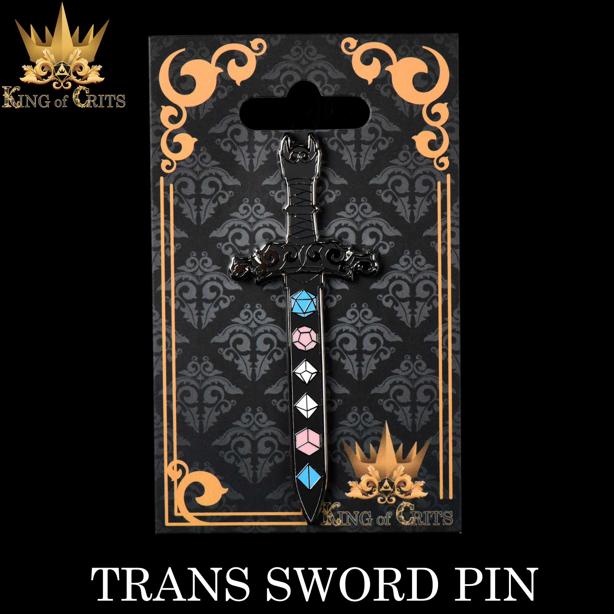 Trans Sword Enamel Pin