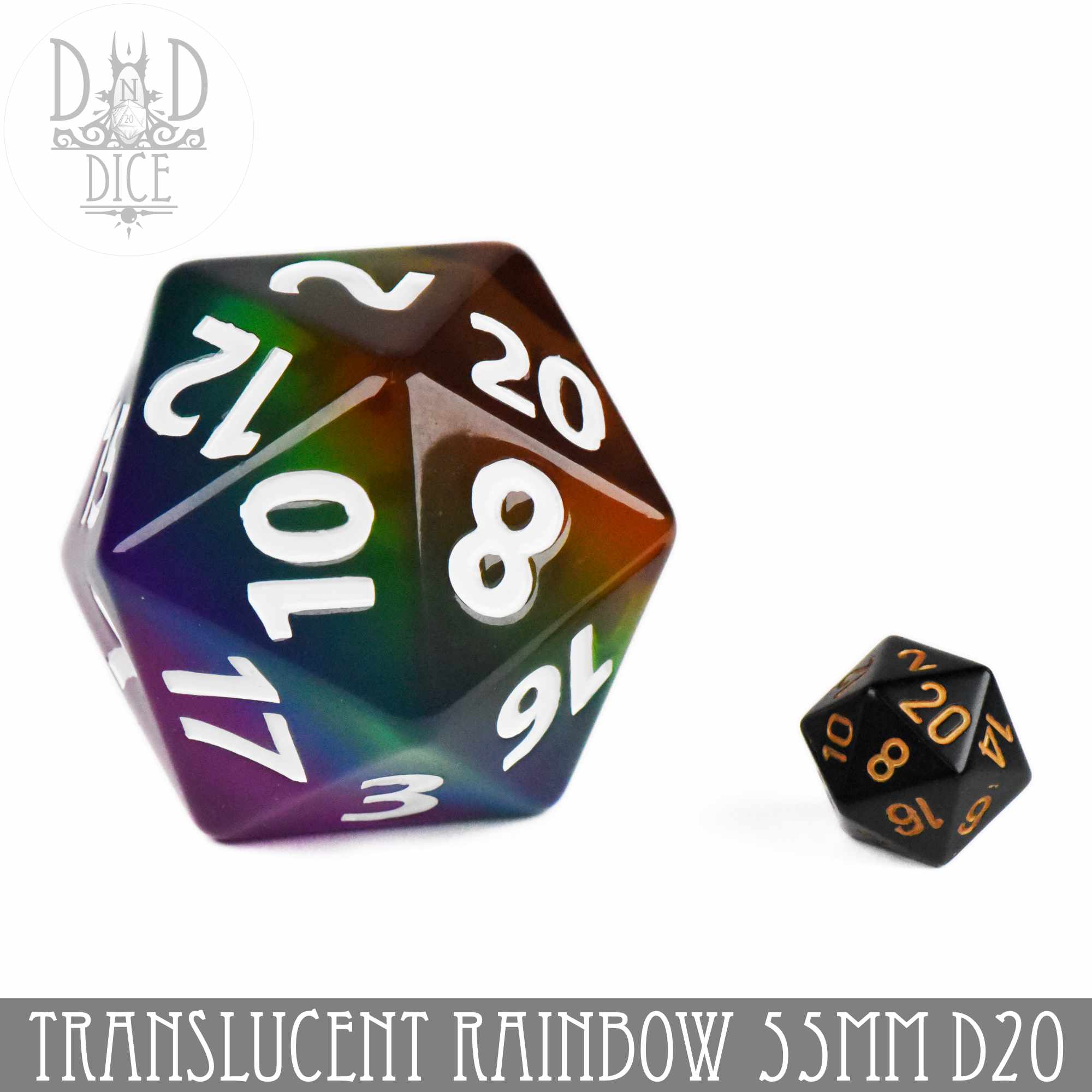 55mm D20 - Translucent Rainbow