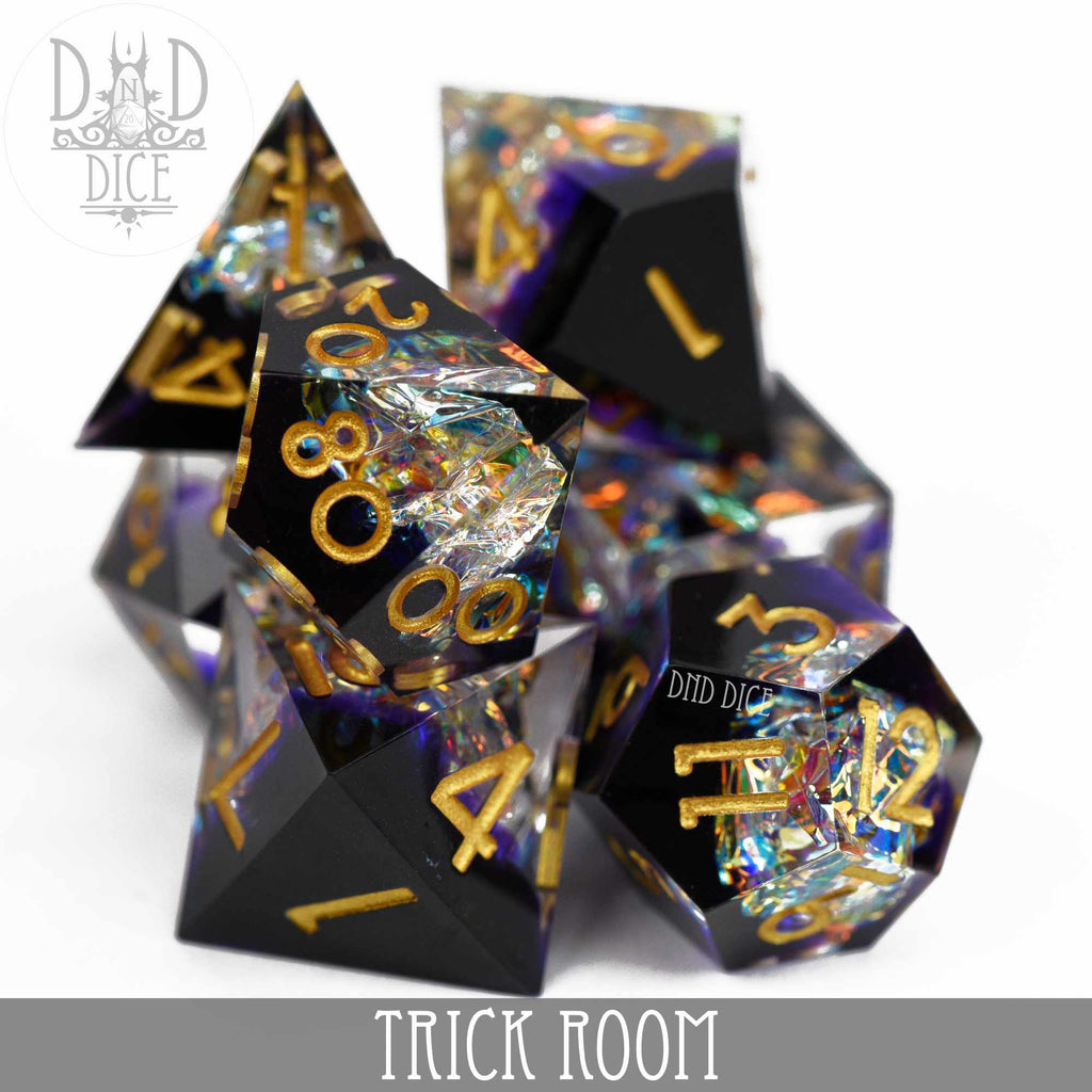 Tricky Dice Layout Trick Room Handmade Dice Set