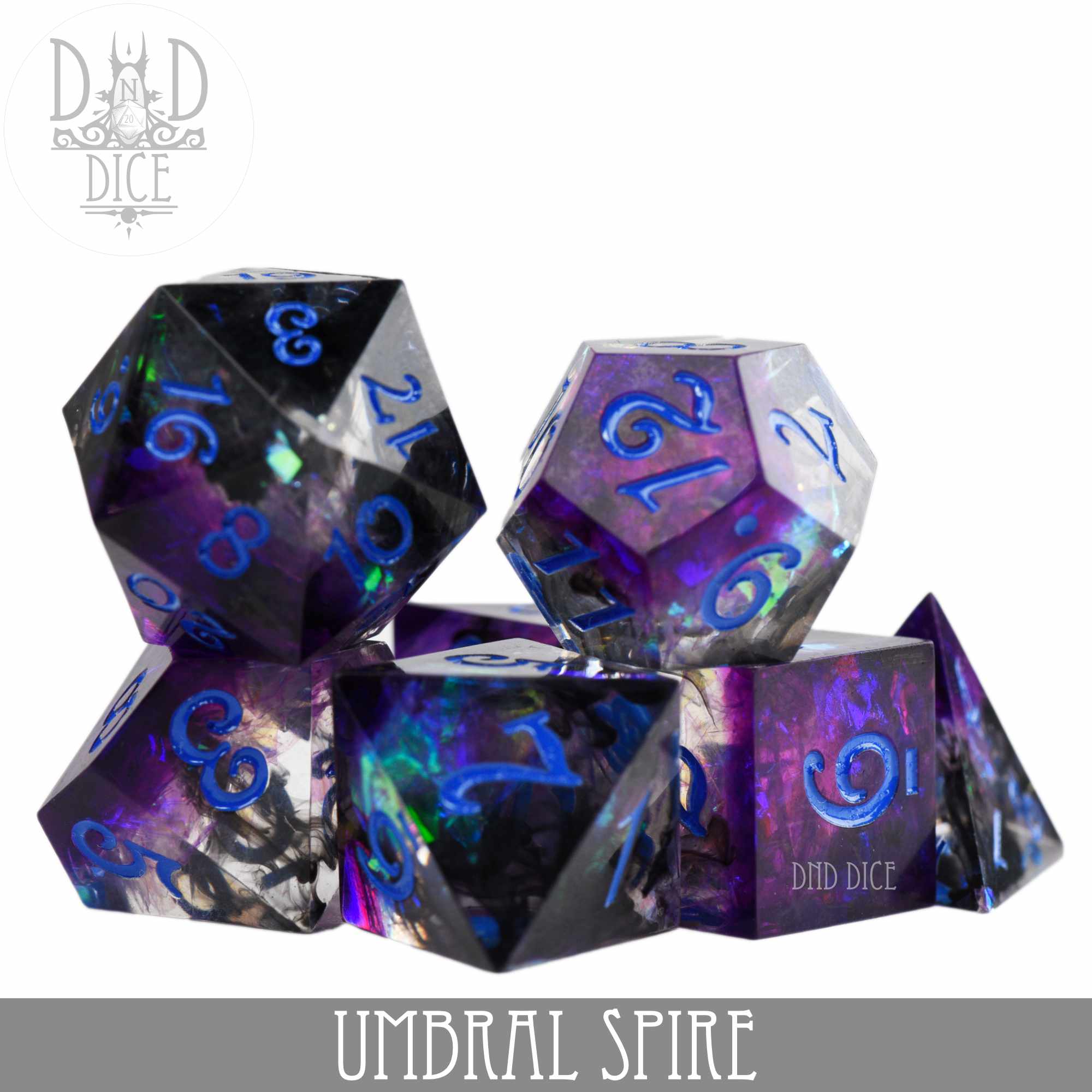 Umbral Spire Handmade Dice Set