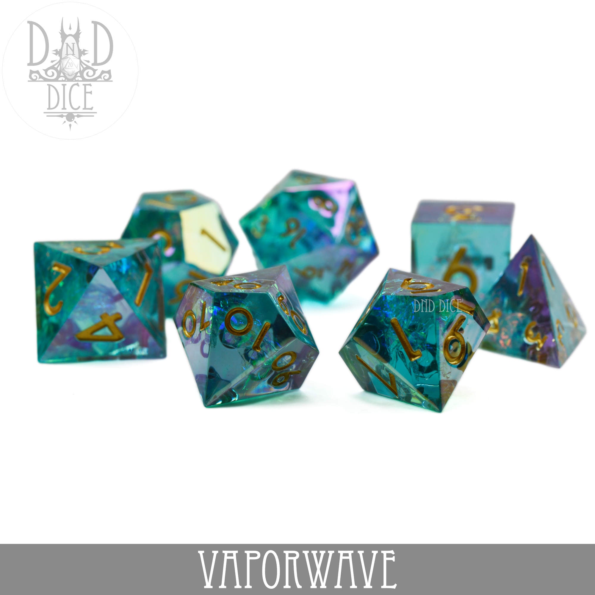 Vaporwave Handmade Dice Set