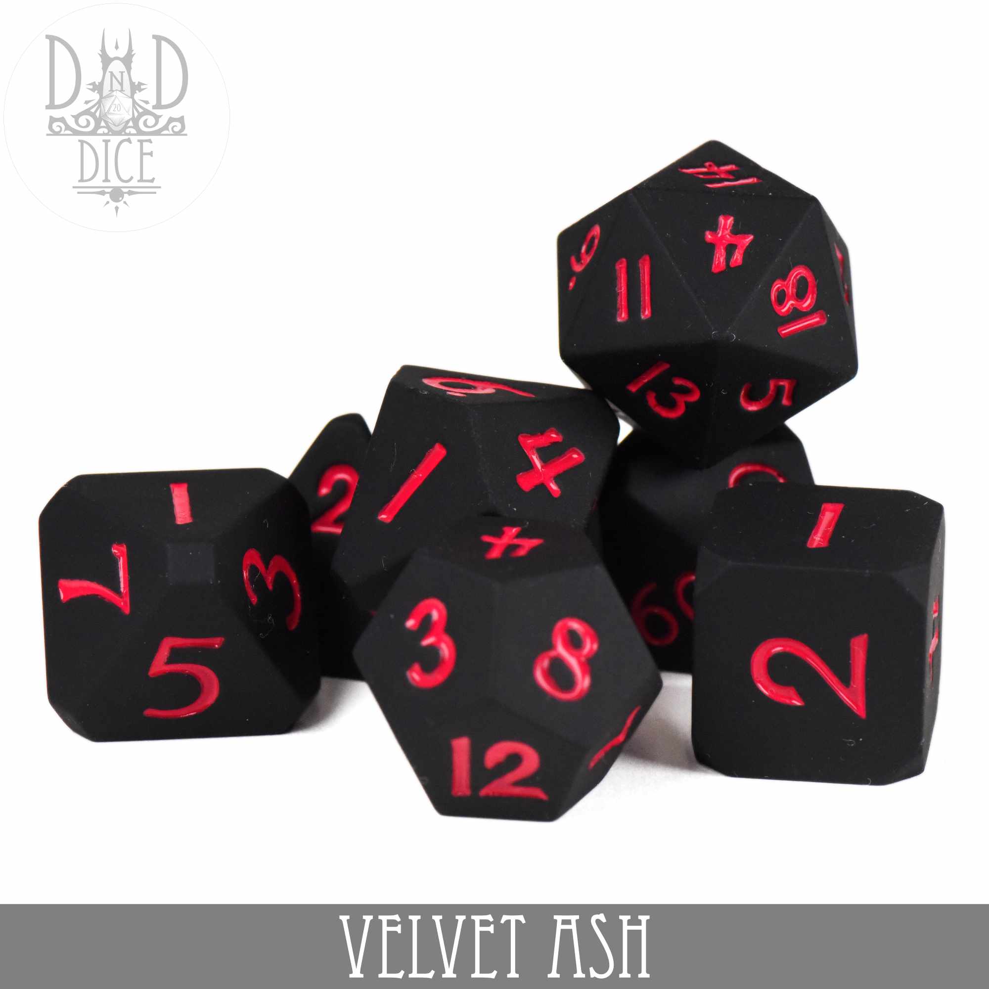 Velvet Ash Silicone Dice Set