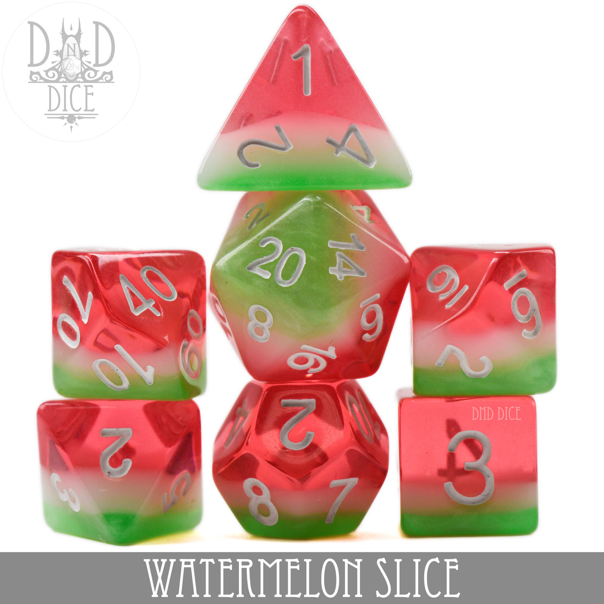 Watermelon Slice Dice Set