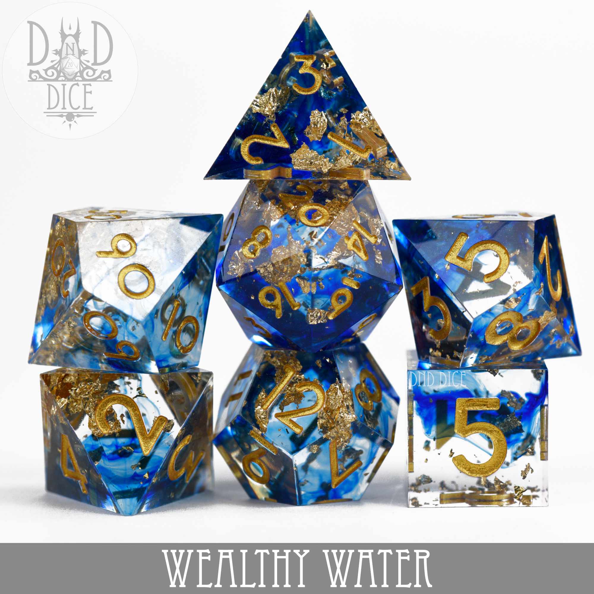 Wealthy Water Handmade Dice Set