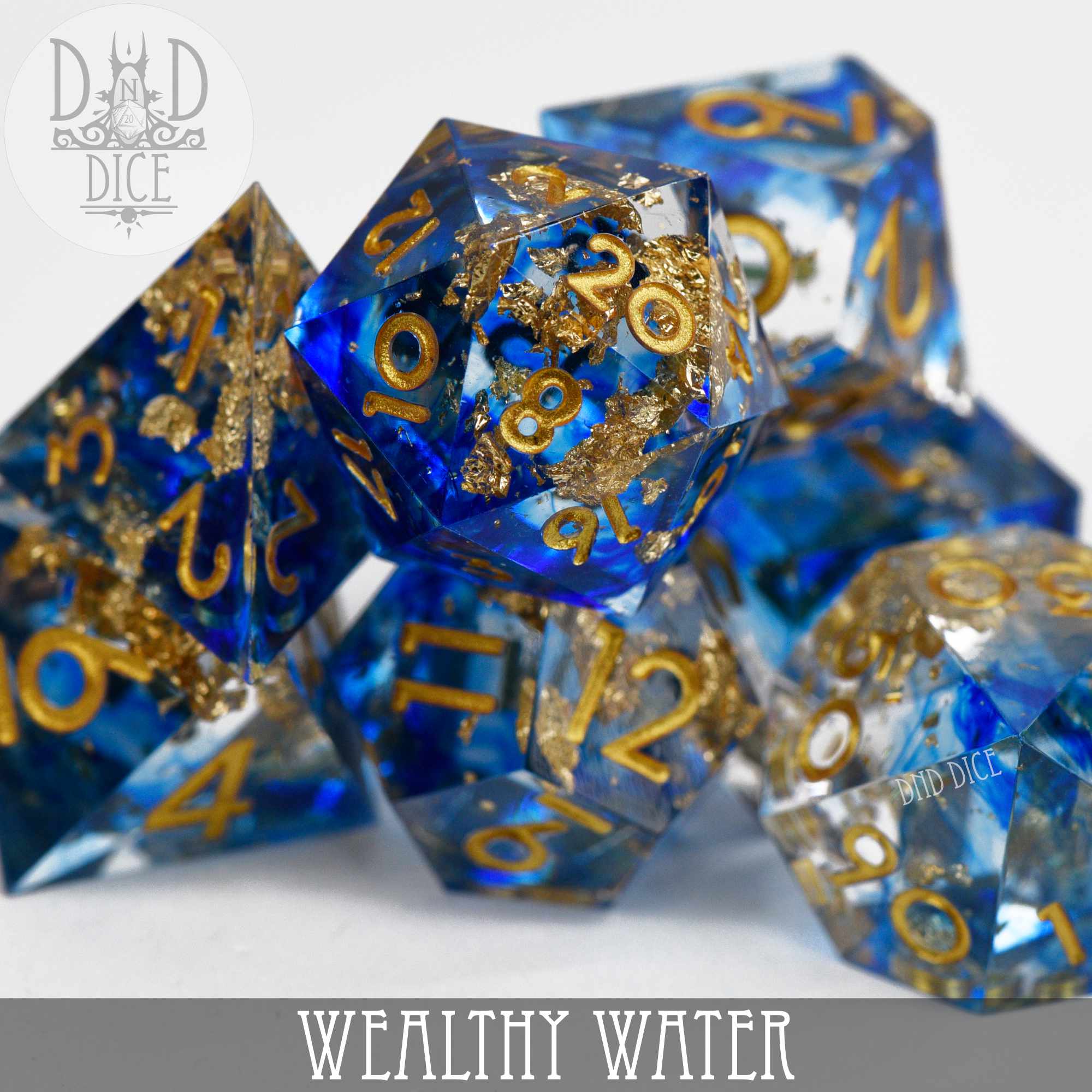Wealthy Water Handmade Dice Set
