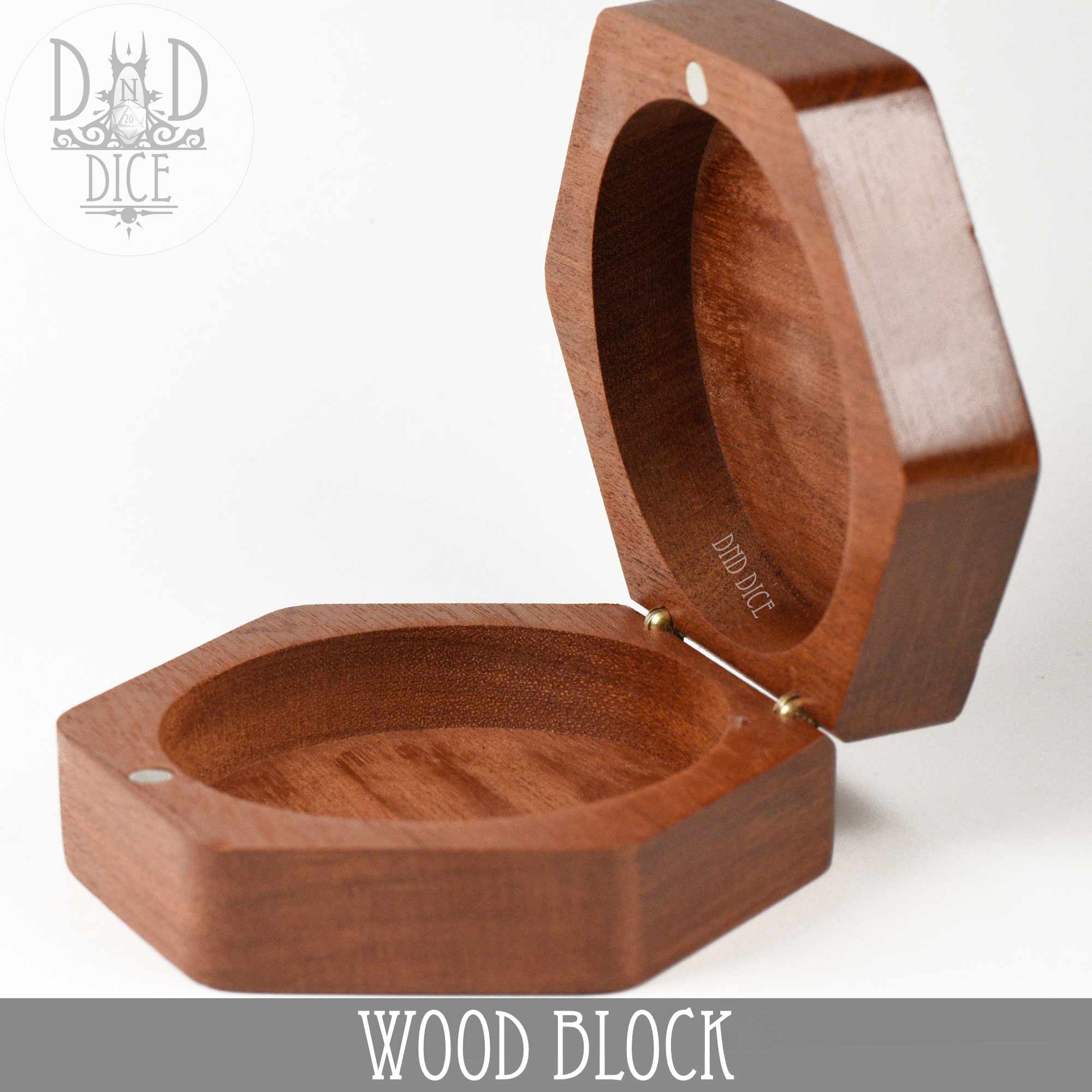 Wood Block Dice Box