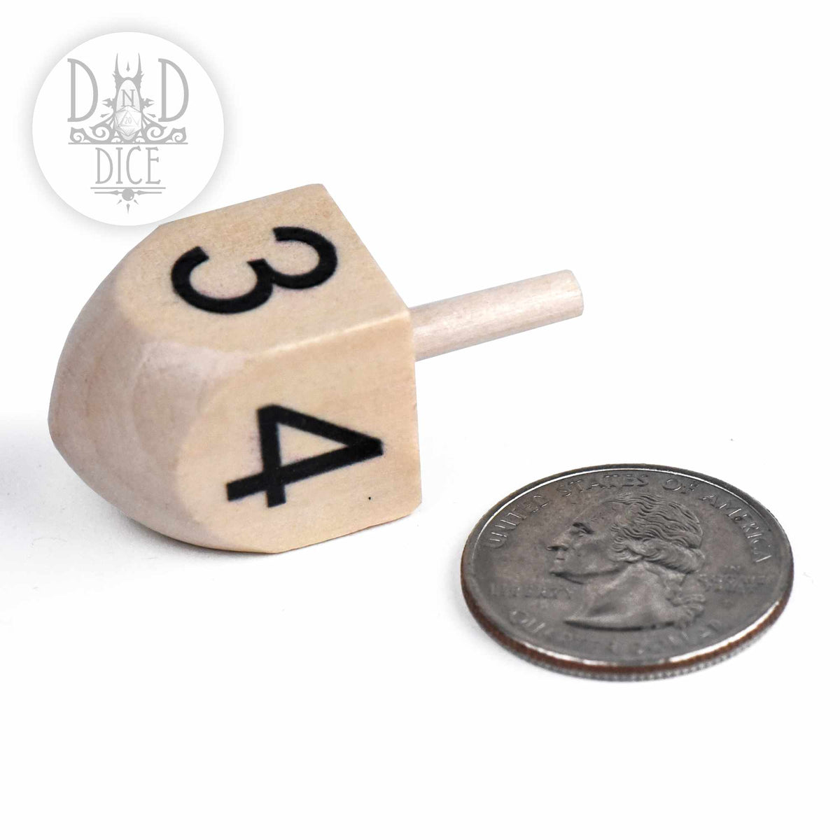 Wood Dreidel D4