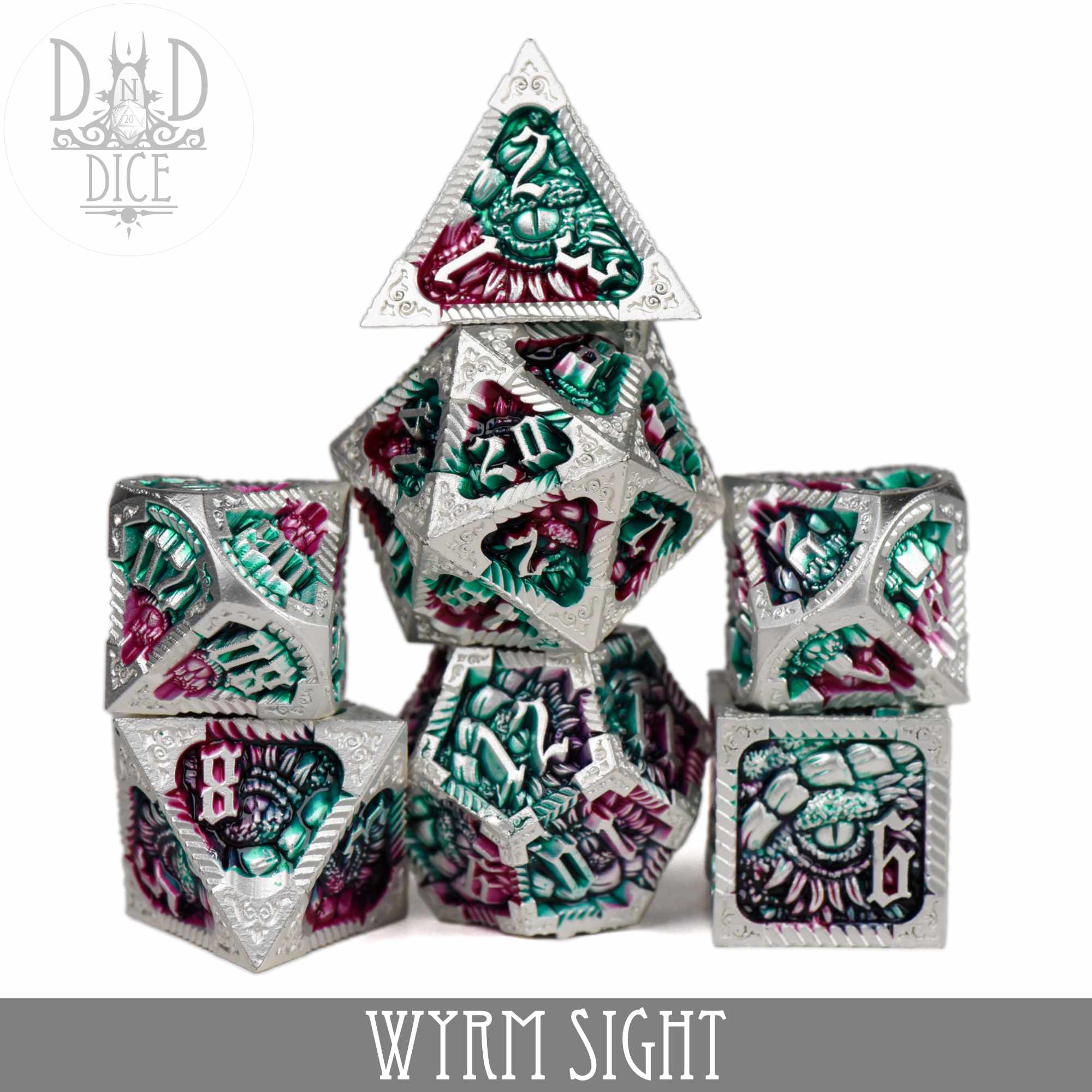 Wyrm Sight Metal Dice Set