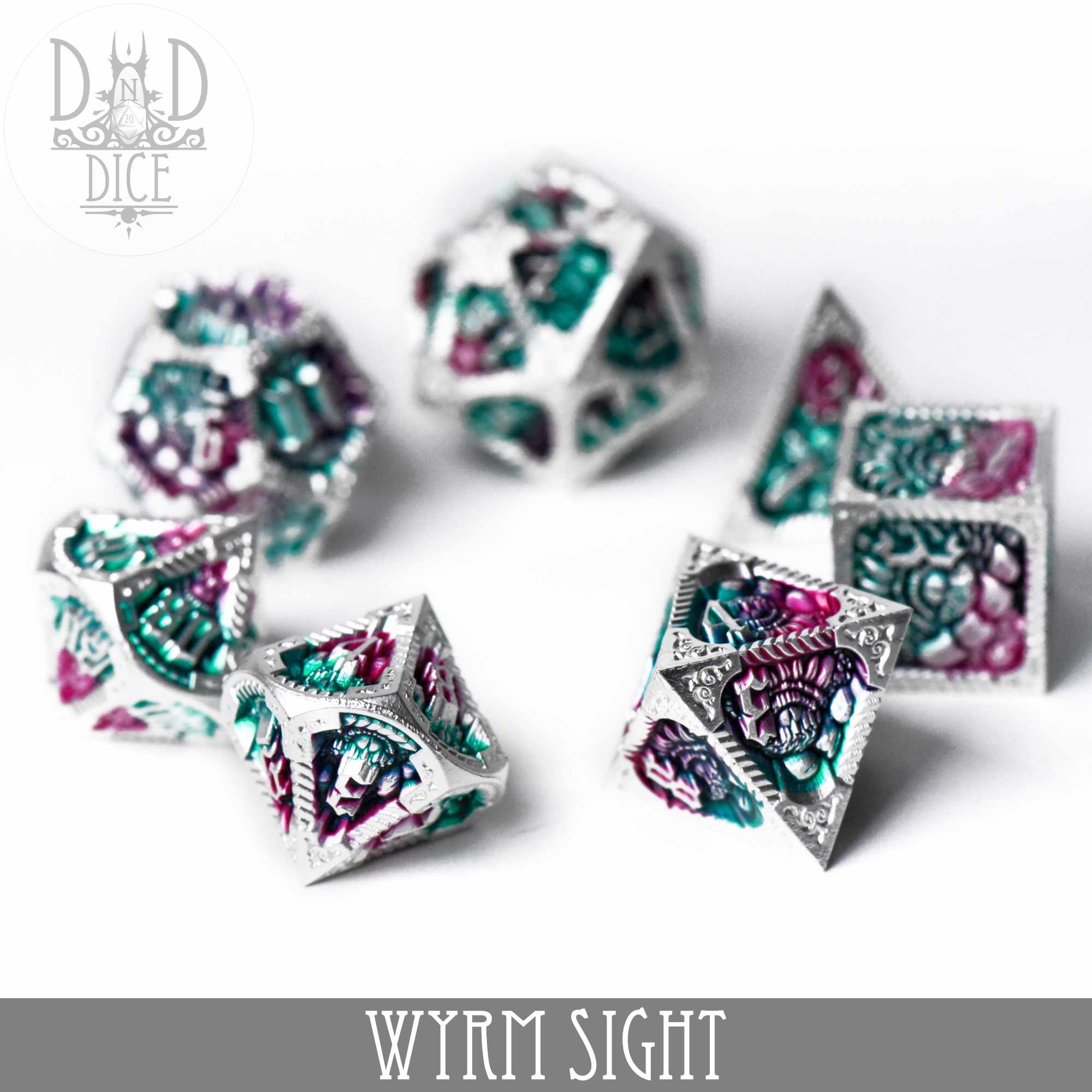 Wyrm Sight Metal Dice Set