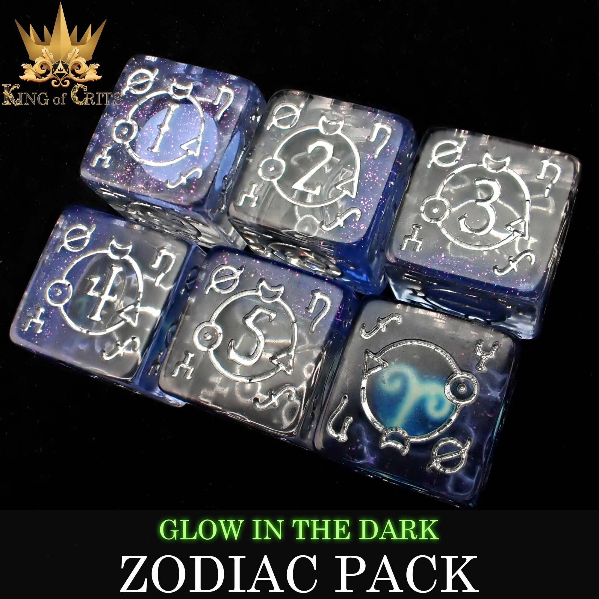 Zodiac Pack 12D6 Dice Set (Gift Box)