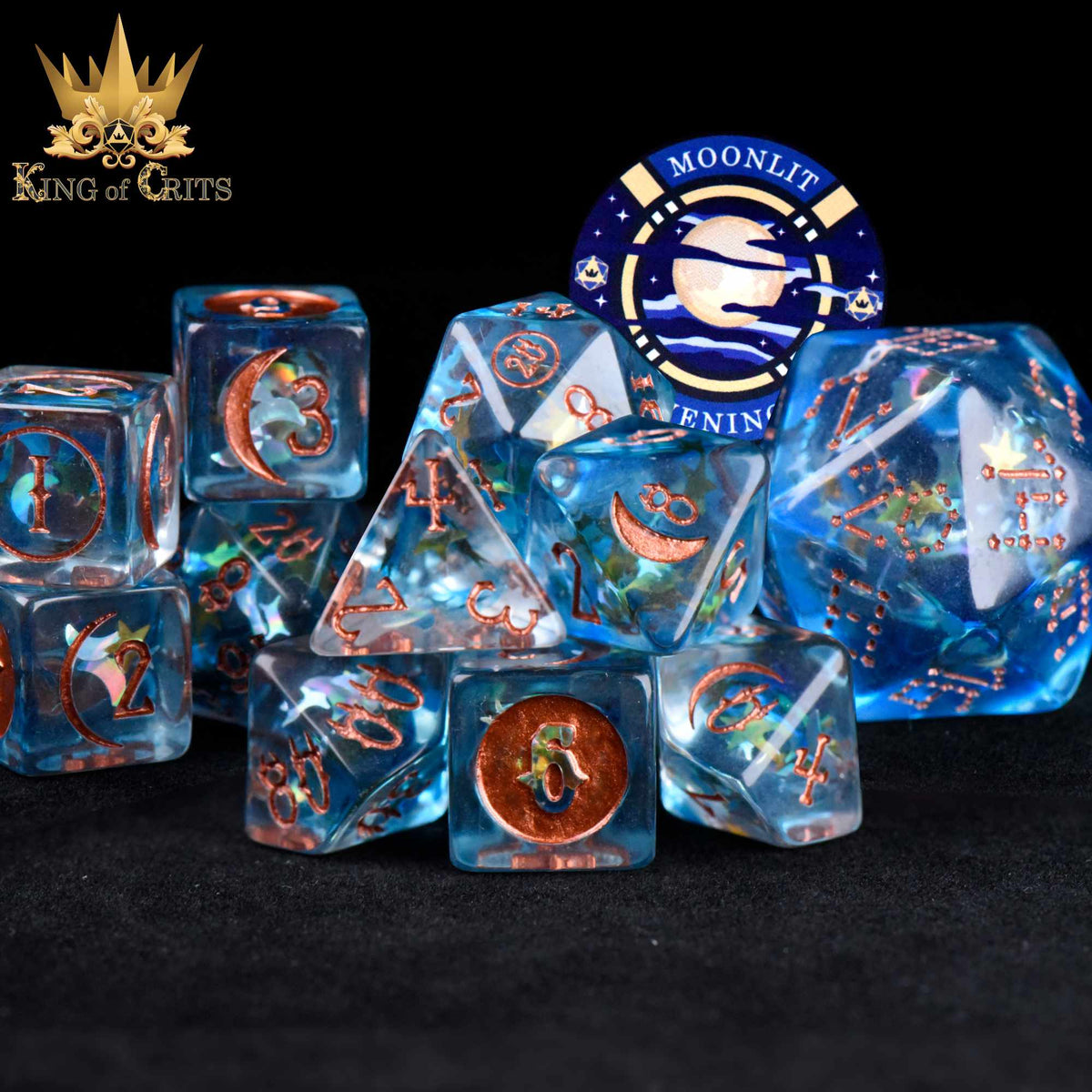 Moonlit Evening 12 Dice Set