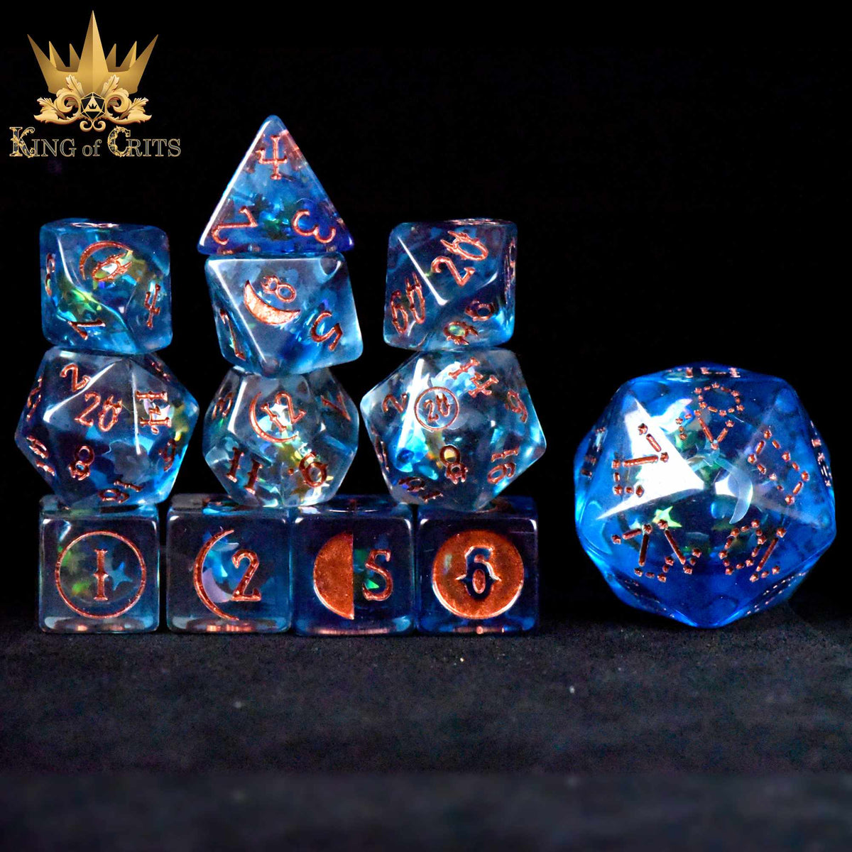 Moonlit Evening 12 Dice Set