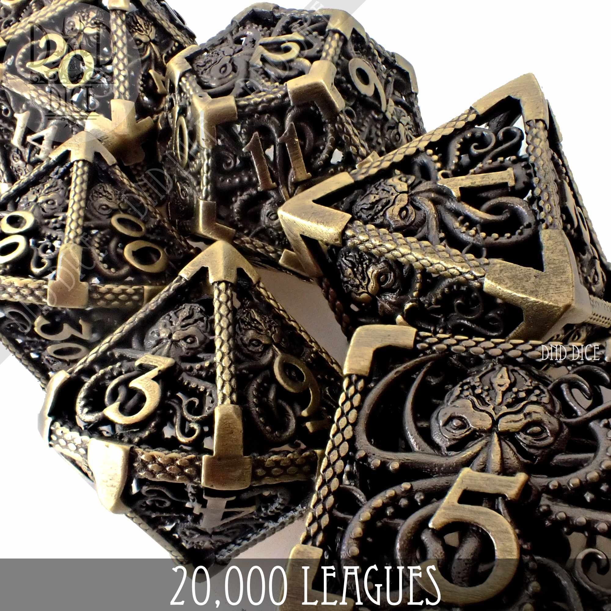 20,000 Leagues Metal Dice Set (Gift Box)